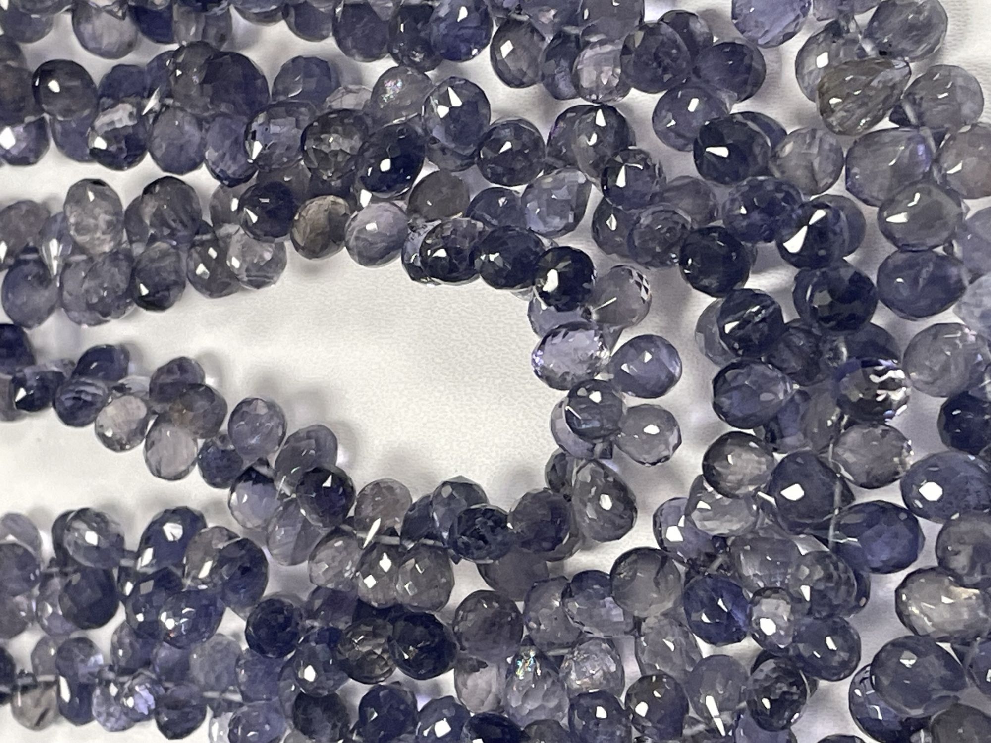 Iolite Drop Faceted