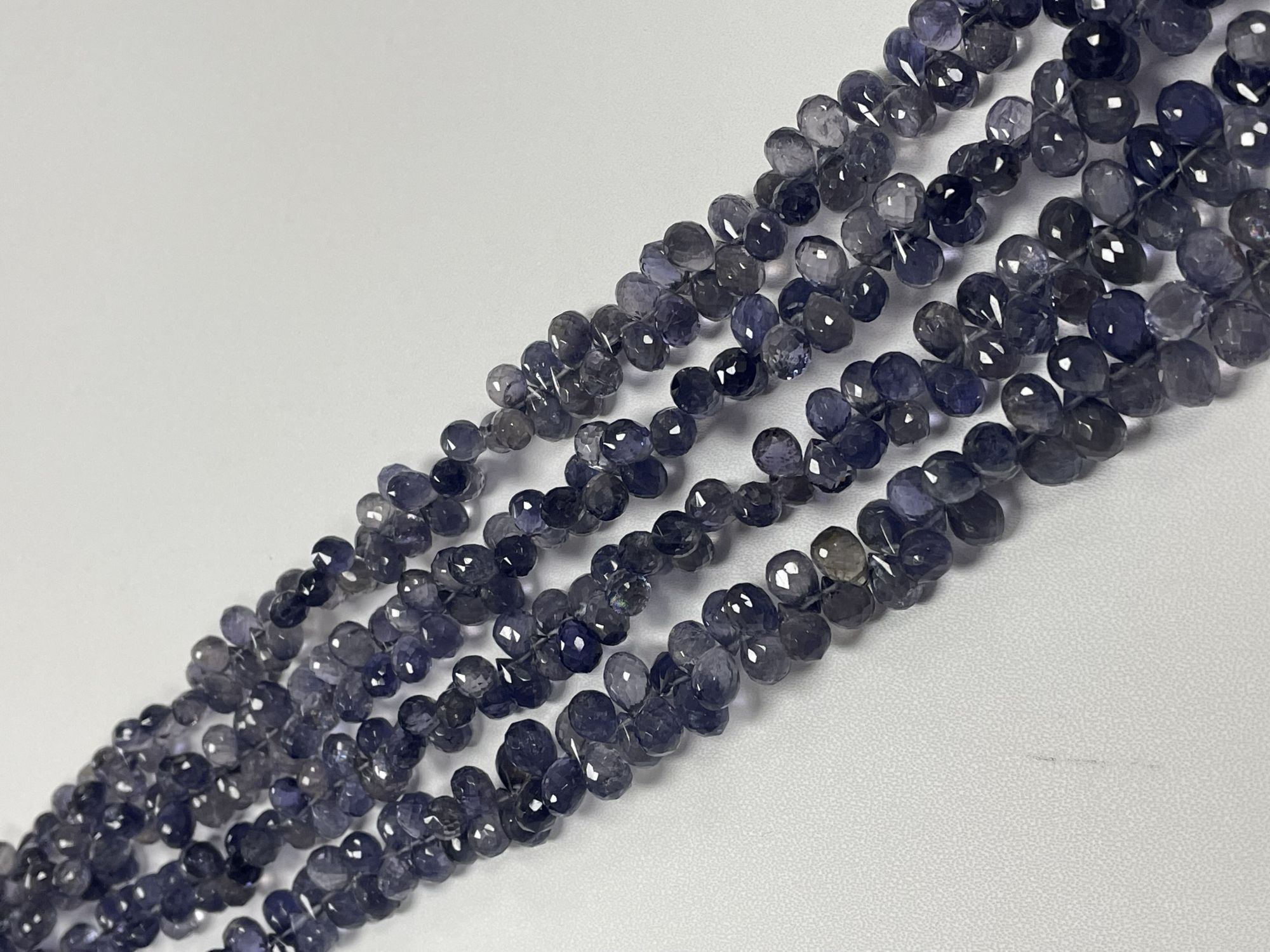 Iolite Drop Faceted
