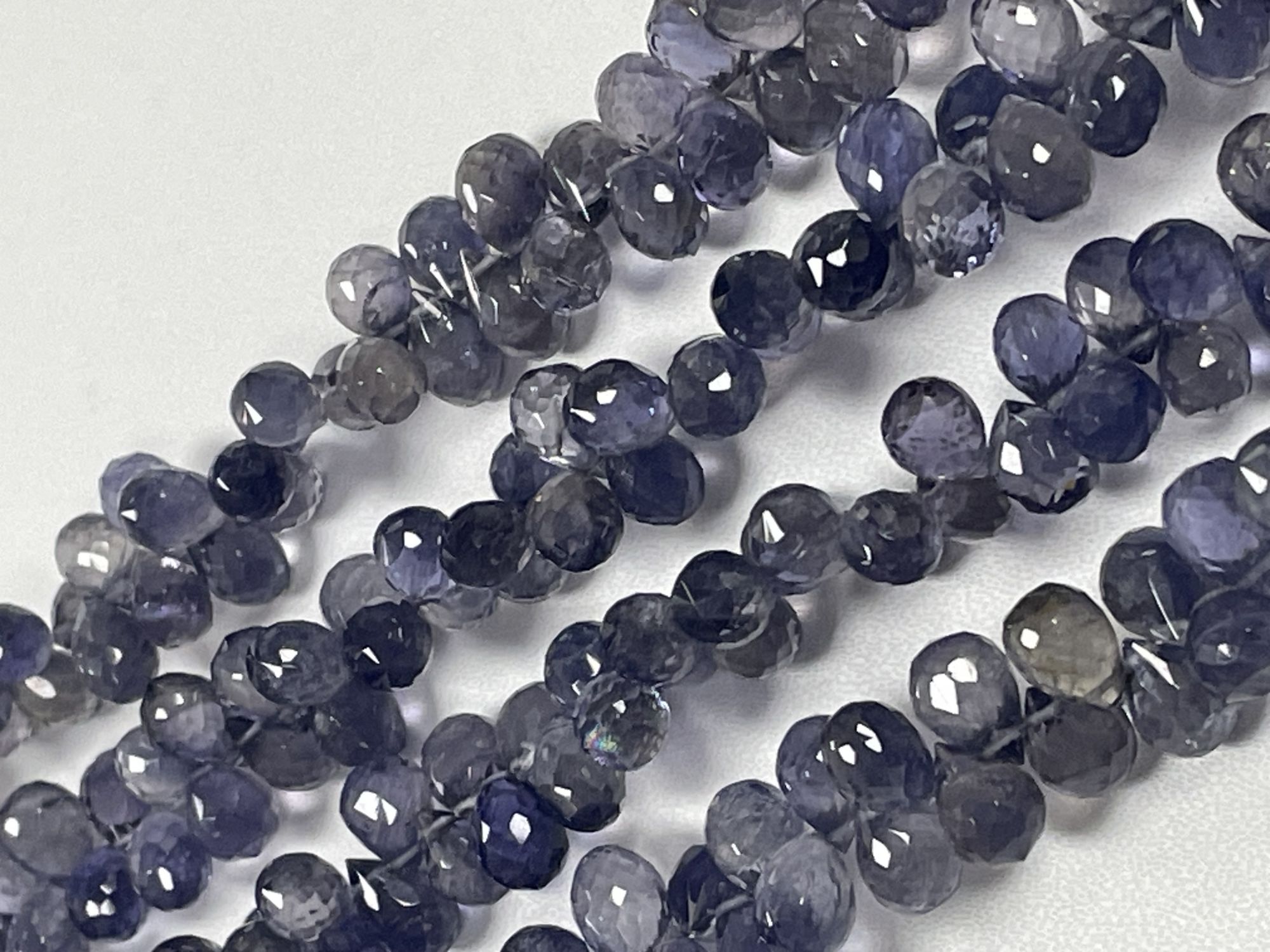 Iolite Drop Faceted