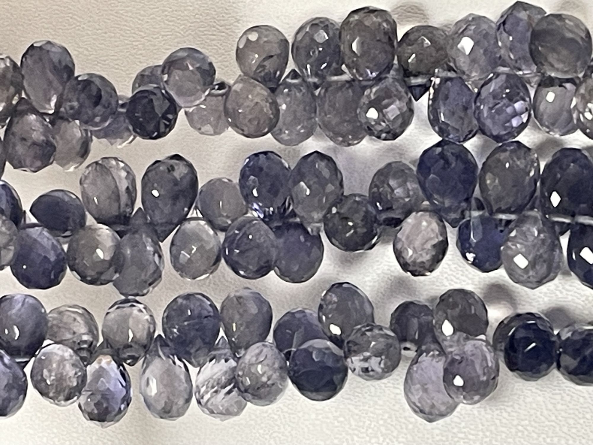 Iolite Drop Faceted