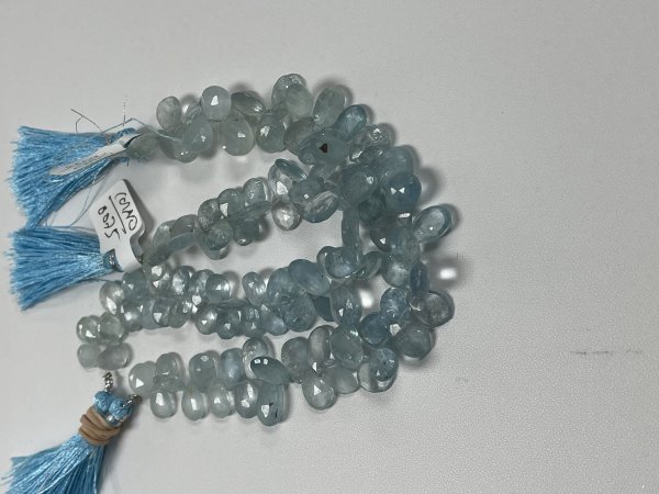 Aquamarine Pear Faceted