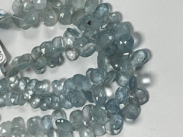 Aquamarine Pear Faceted