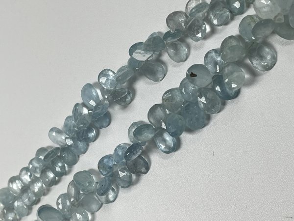 Aquamarine Pear Faceted