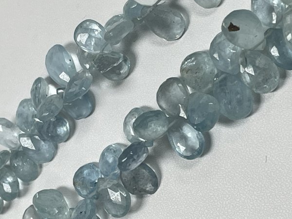 Aquamarine Pear Faceted