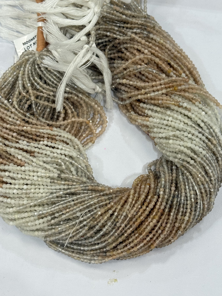 Image of Multi Moonstone Rondelle Faceted