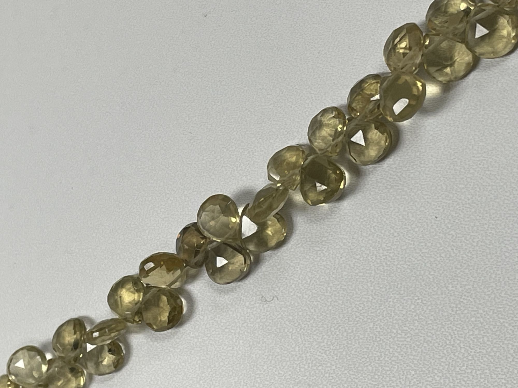 Champagne Quartz Heart Faceted