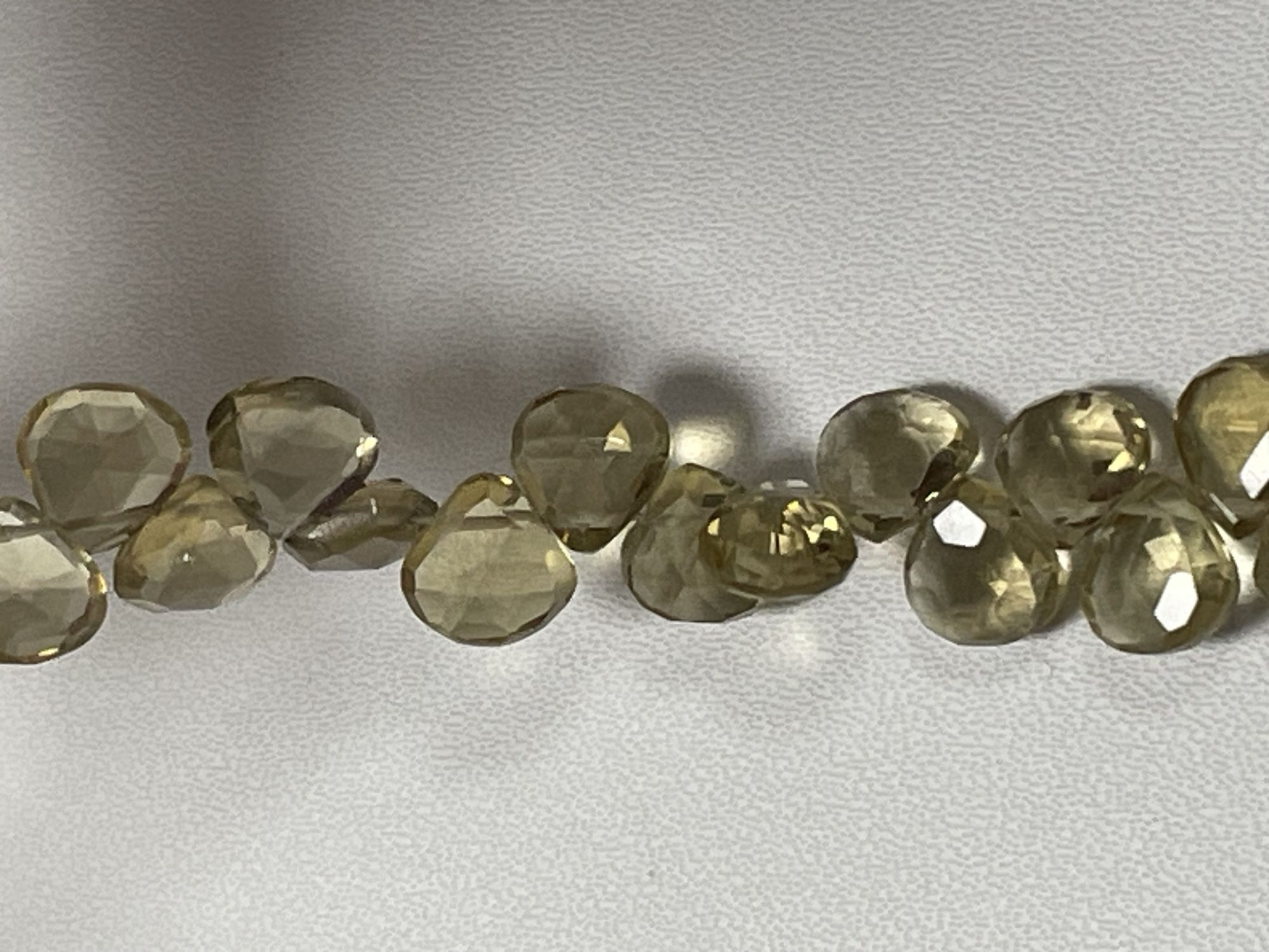 Champagne Quartz Heart Faceted