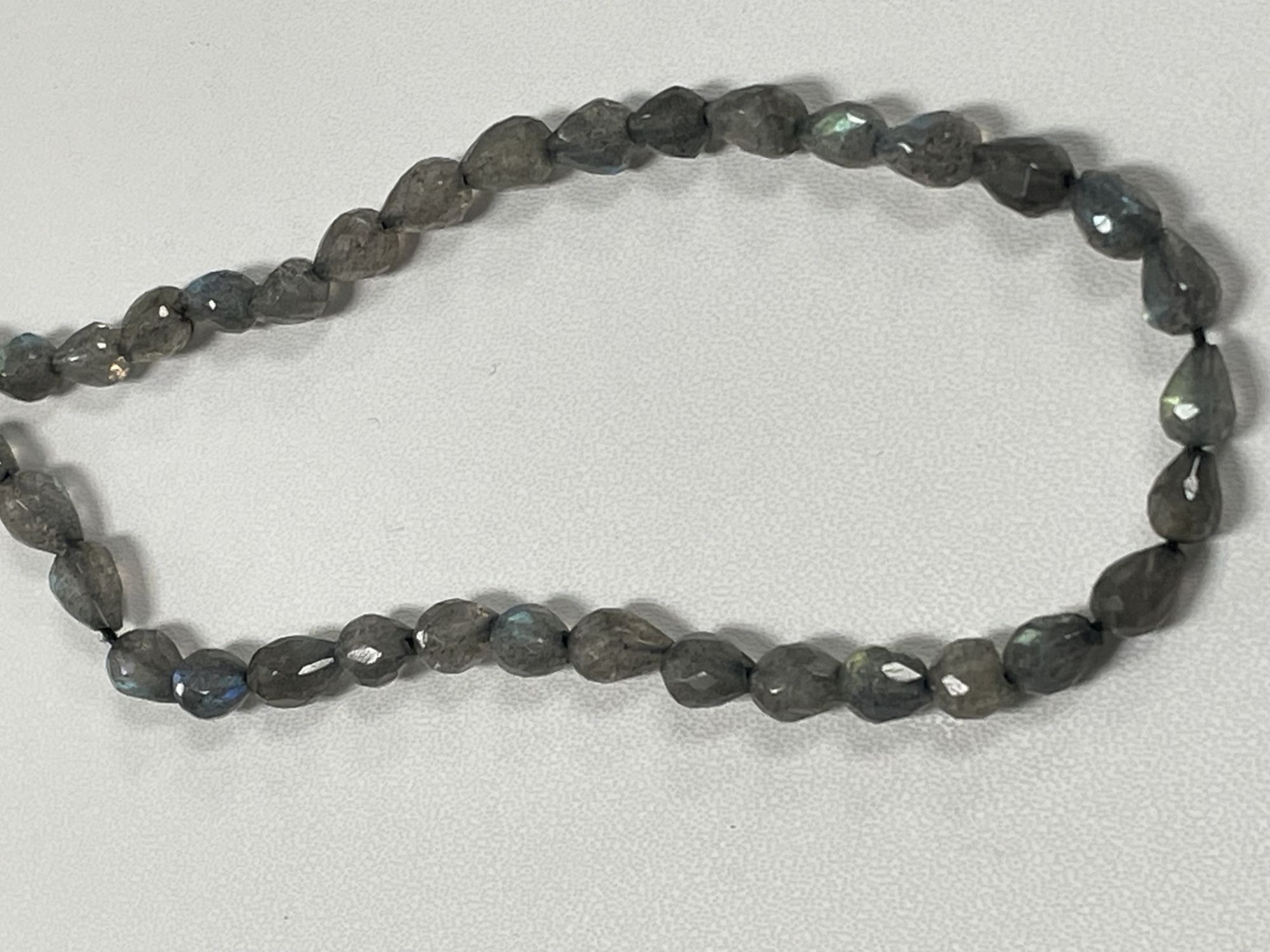 Labradorite Drop Faceted