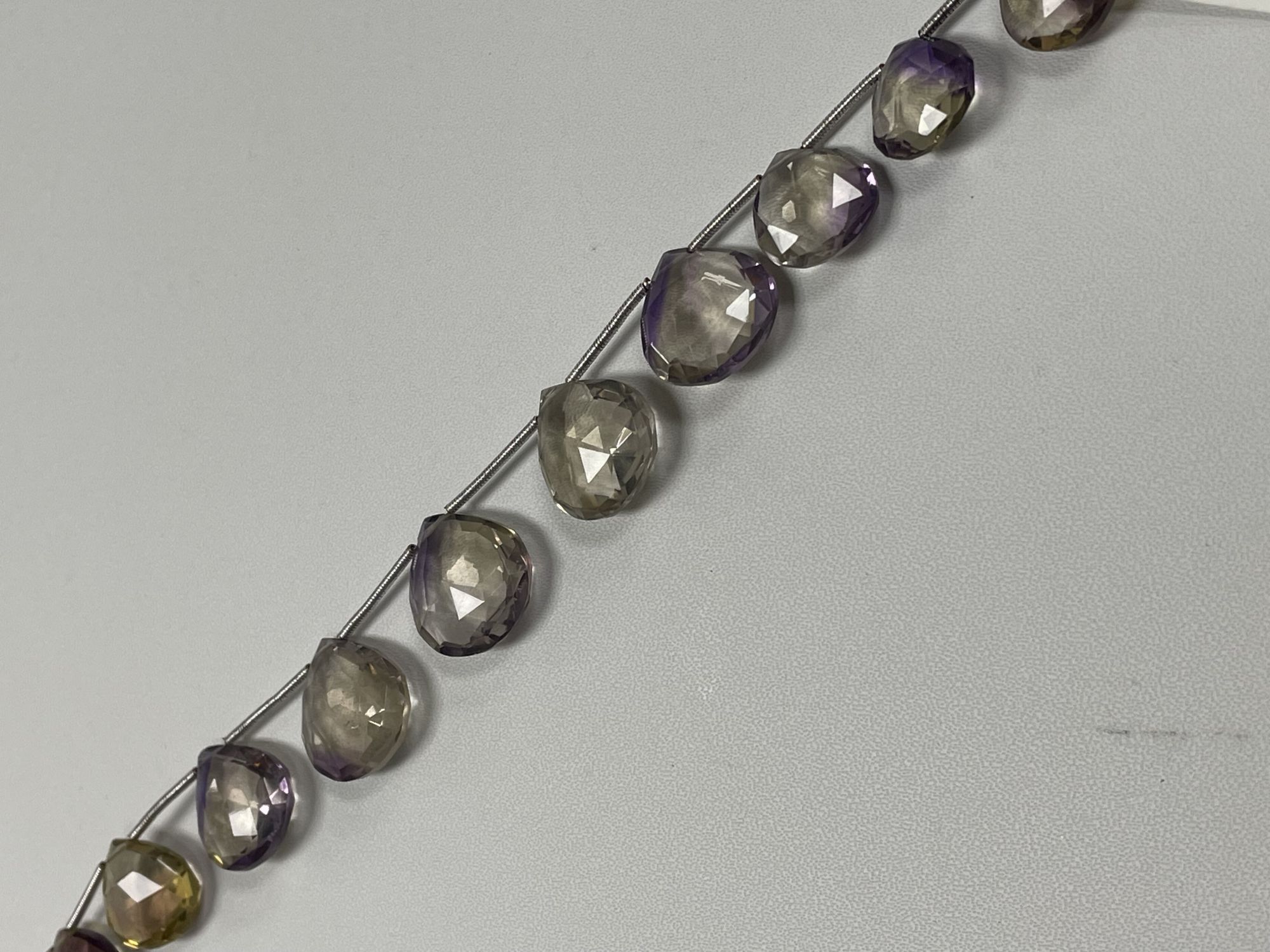 Ametrine Heart Faceted