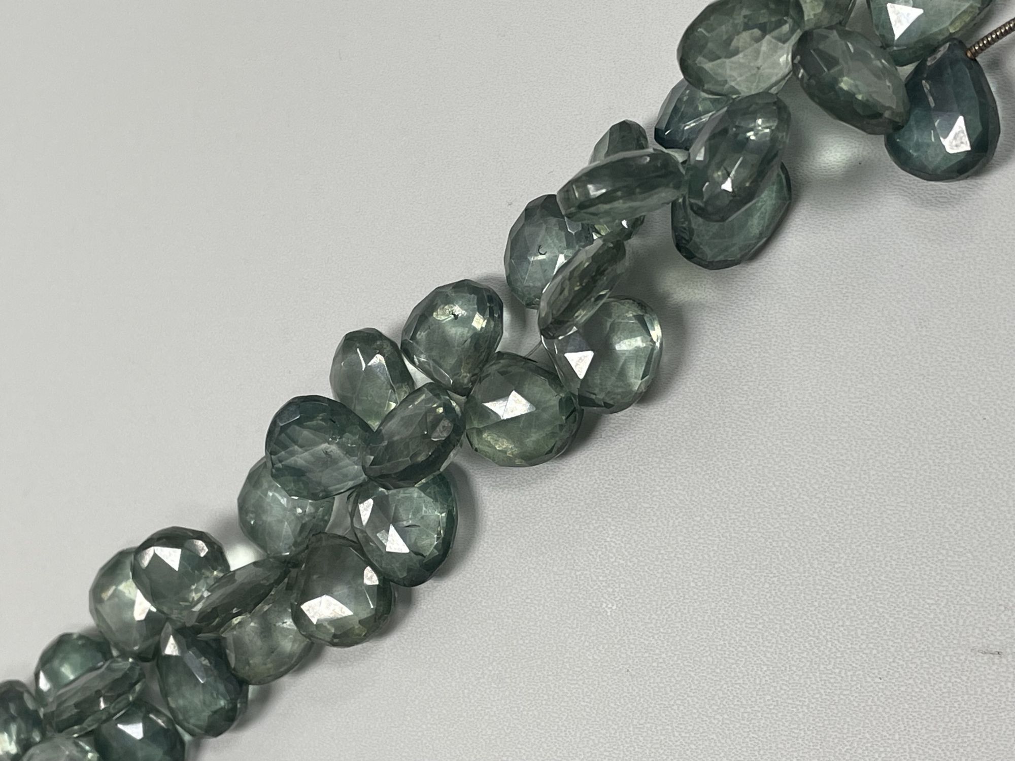 Green Mystic Quartz Heart Faceted