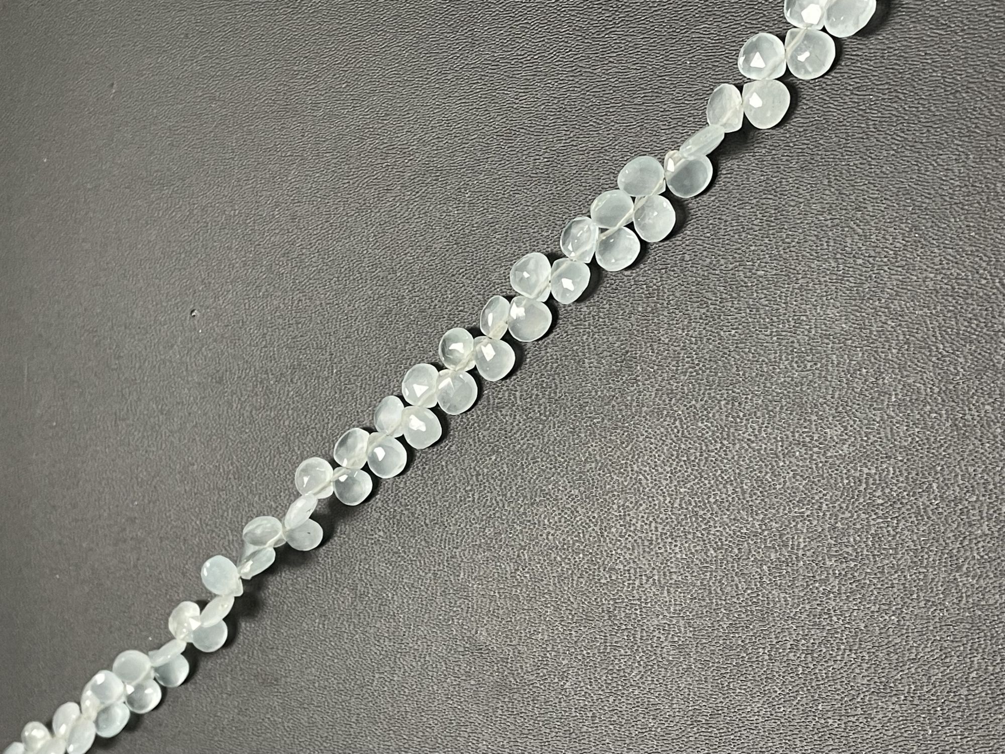 Aquamarine Heart Faceted