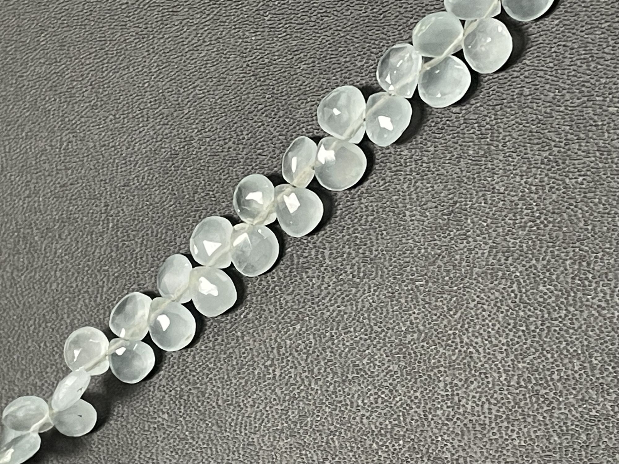 Aquamarine Heart Faceted