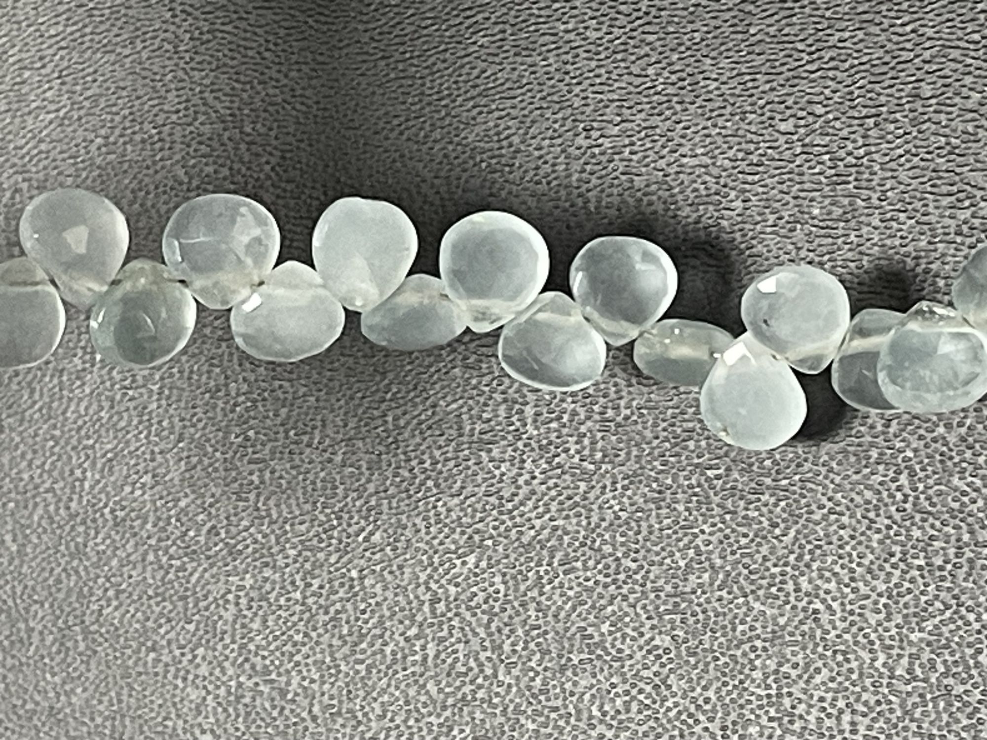 Aquamarine Heart Faceted