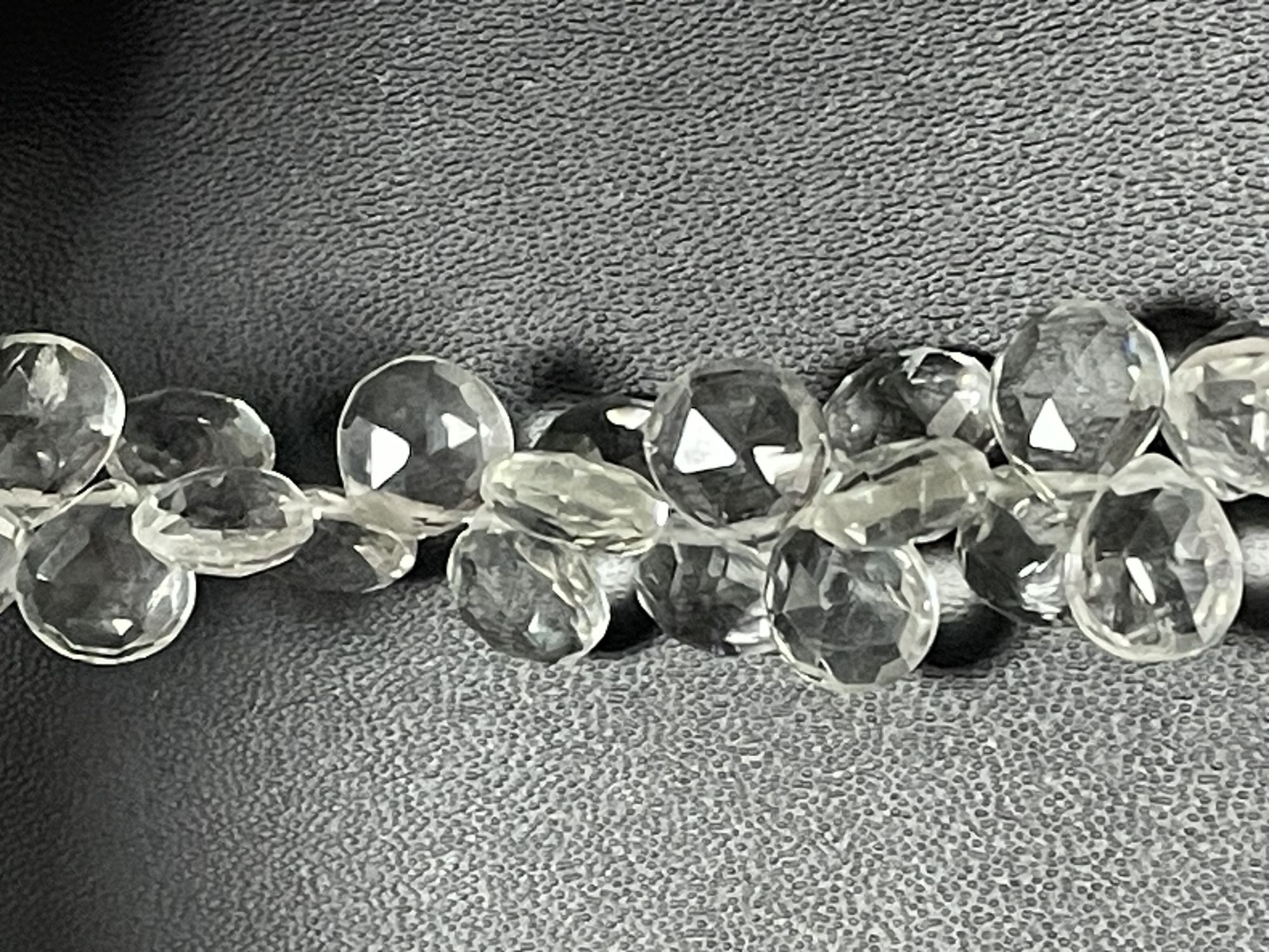 Green Amethyst Heart Faceted