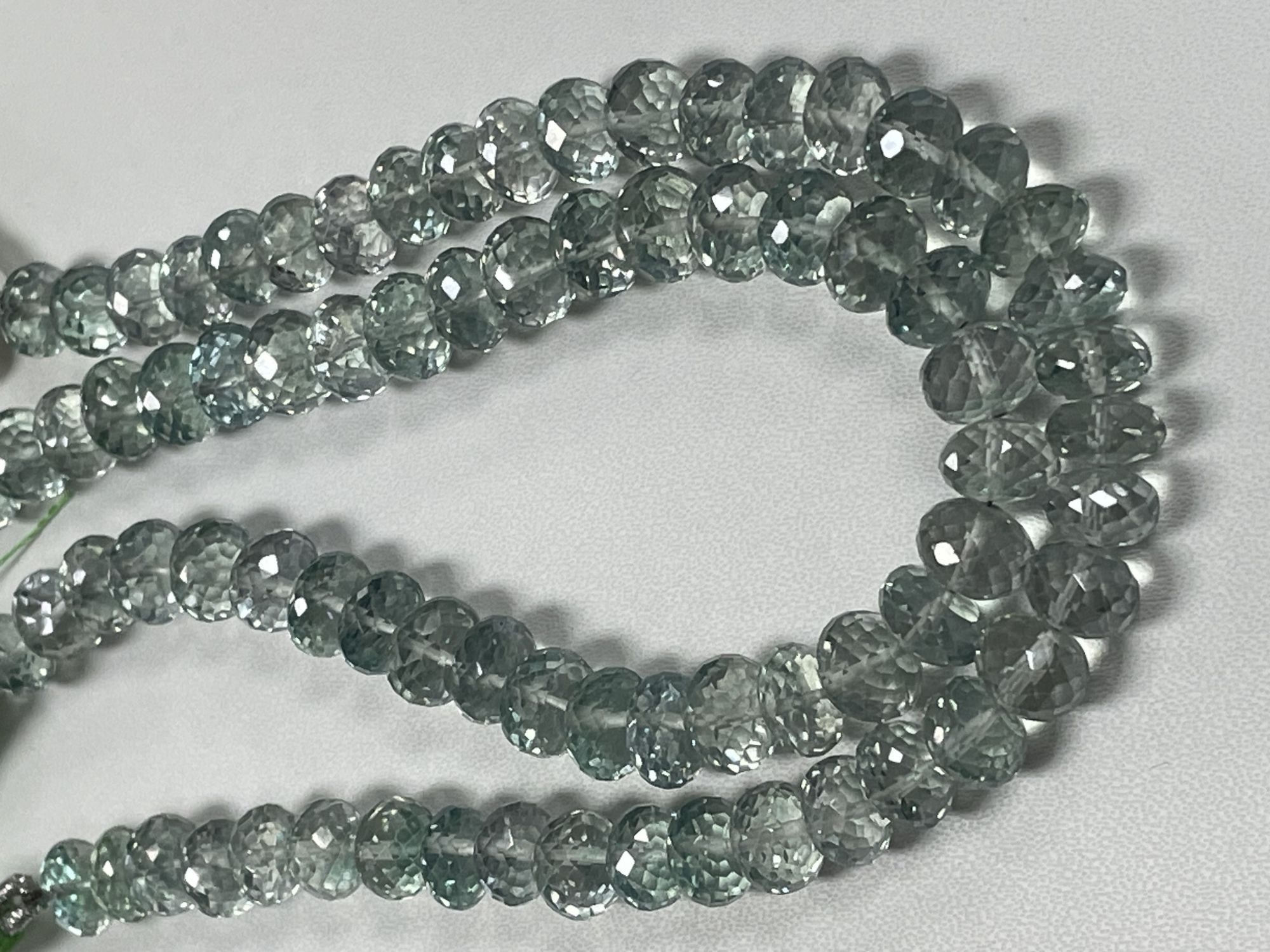 Green Mystic Topaz Rondelle Faceted