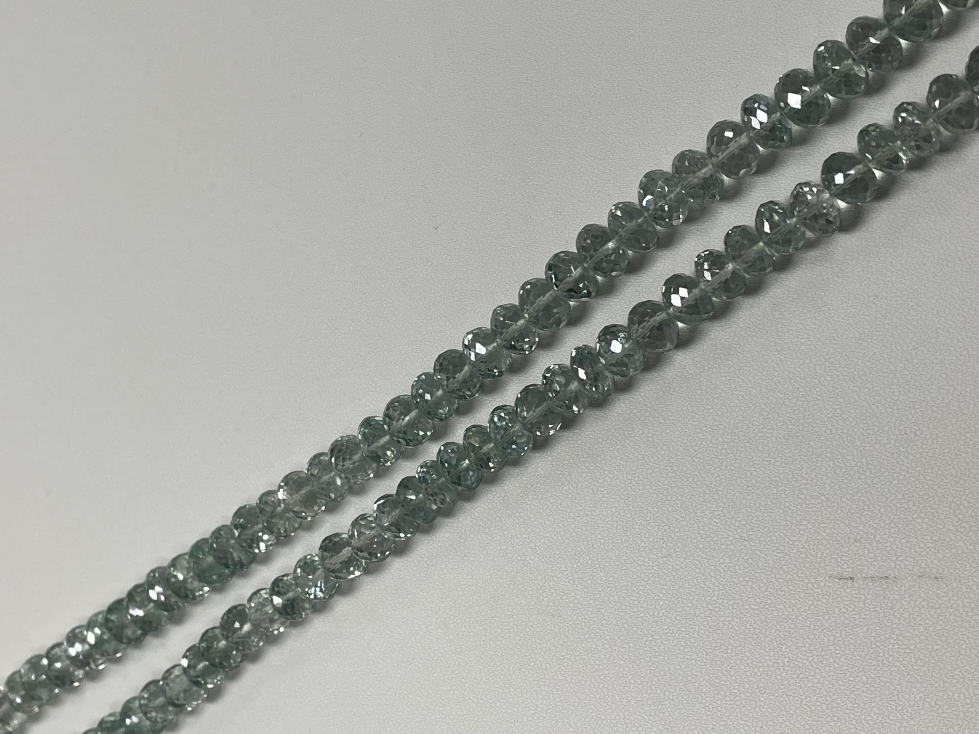 Green Mystic Topaz Rondelle Faceted