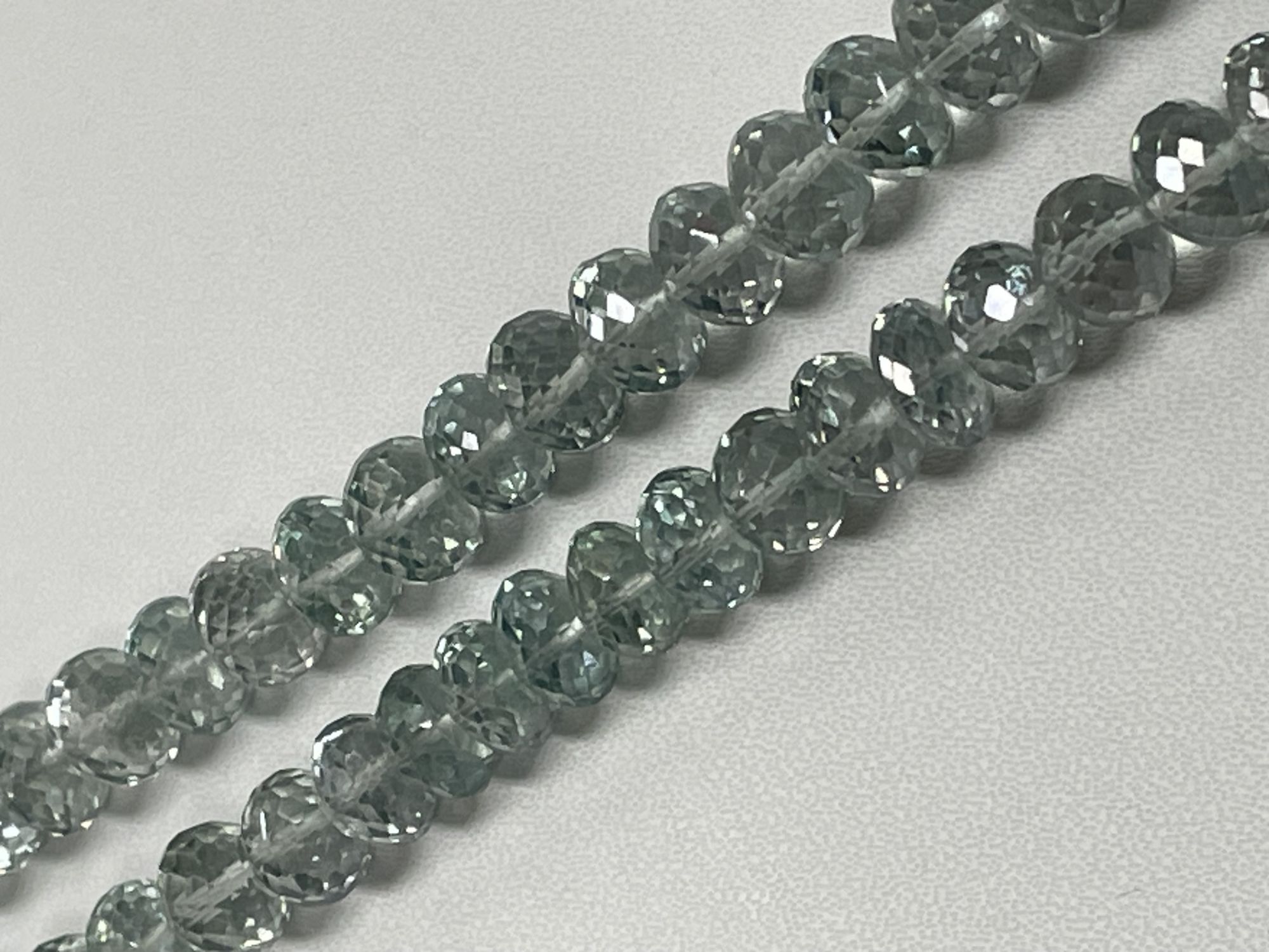 Green Mystic Topaz Rondelle Faceted