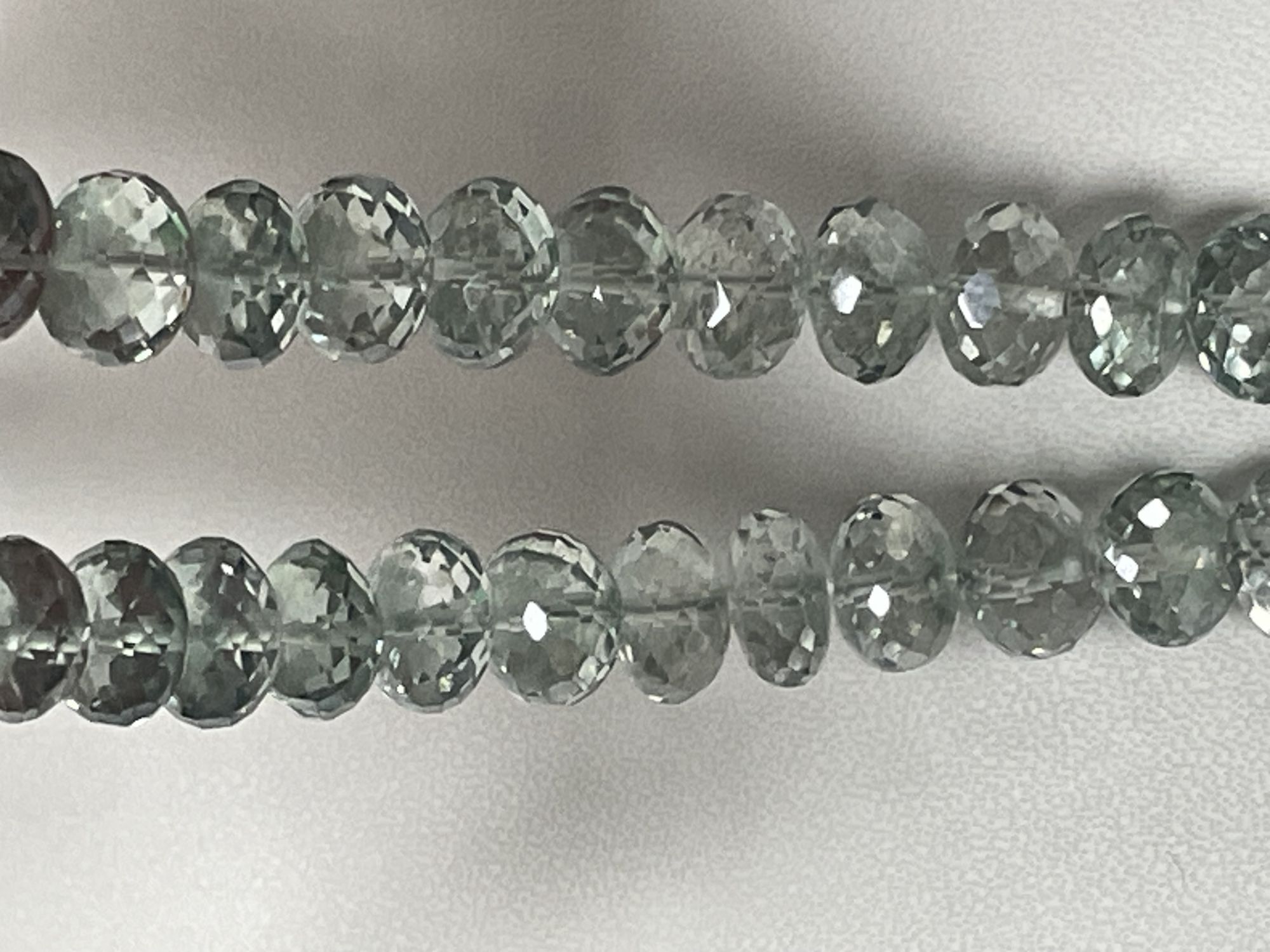 Green Mystic Topaz Rondelle Faceted