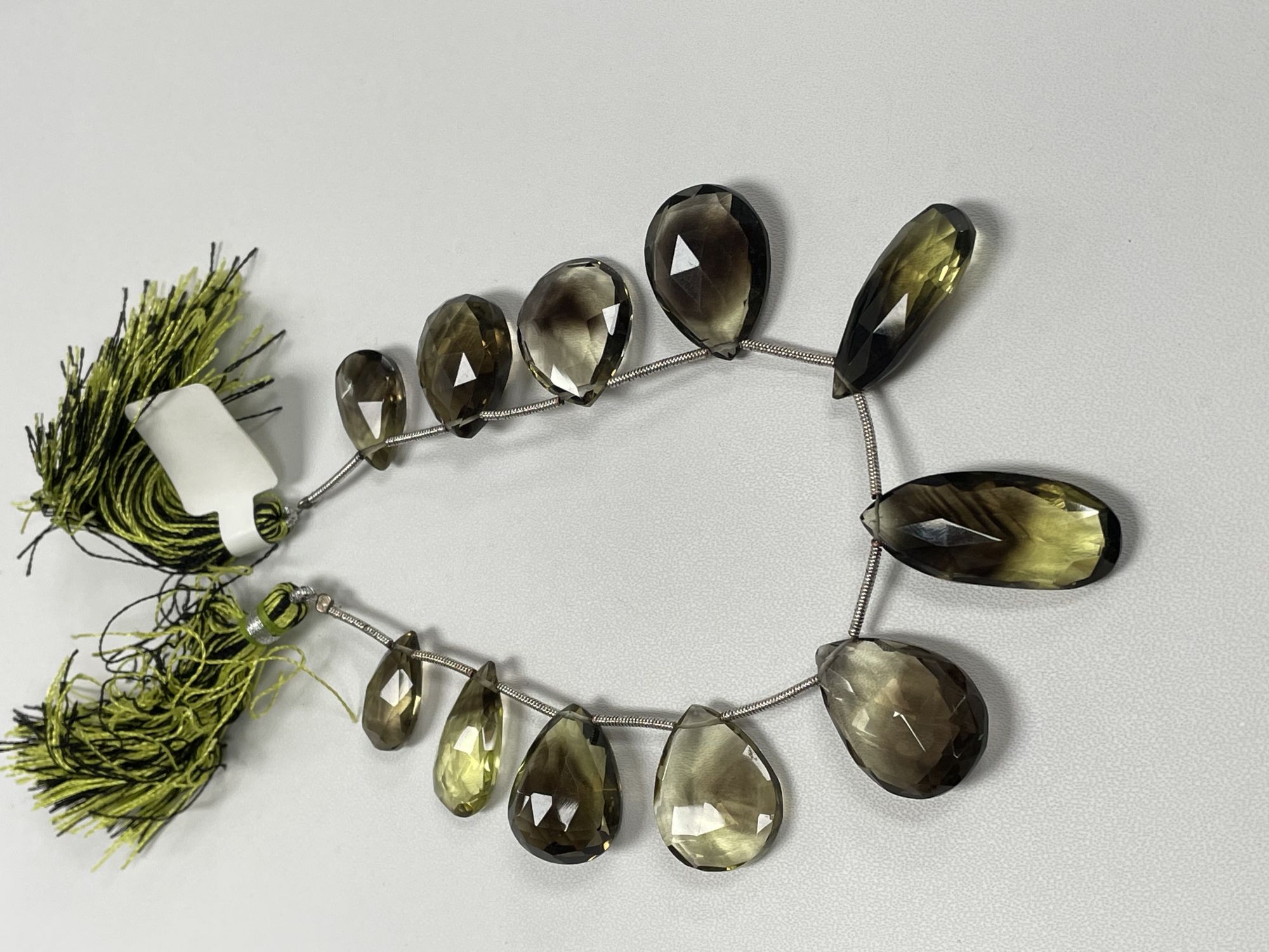 Bio Lemon Hydro Quartz Pear Faceted