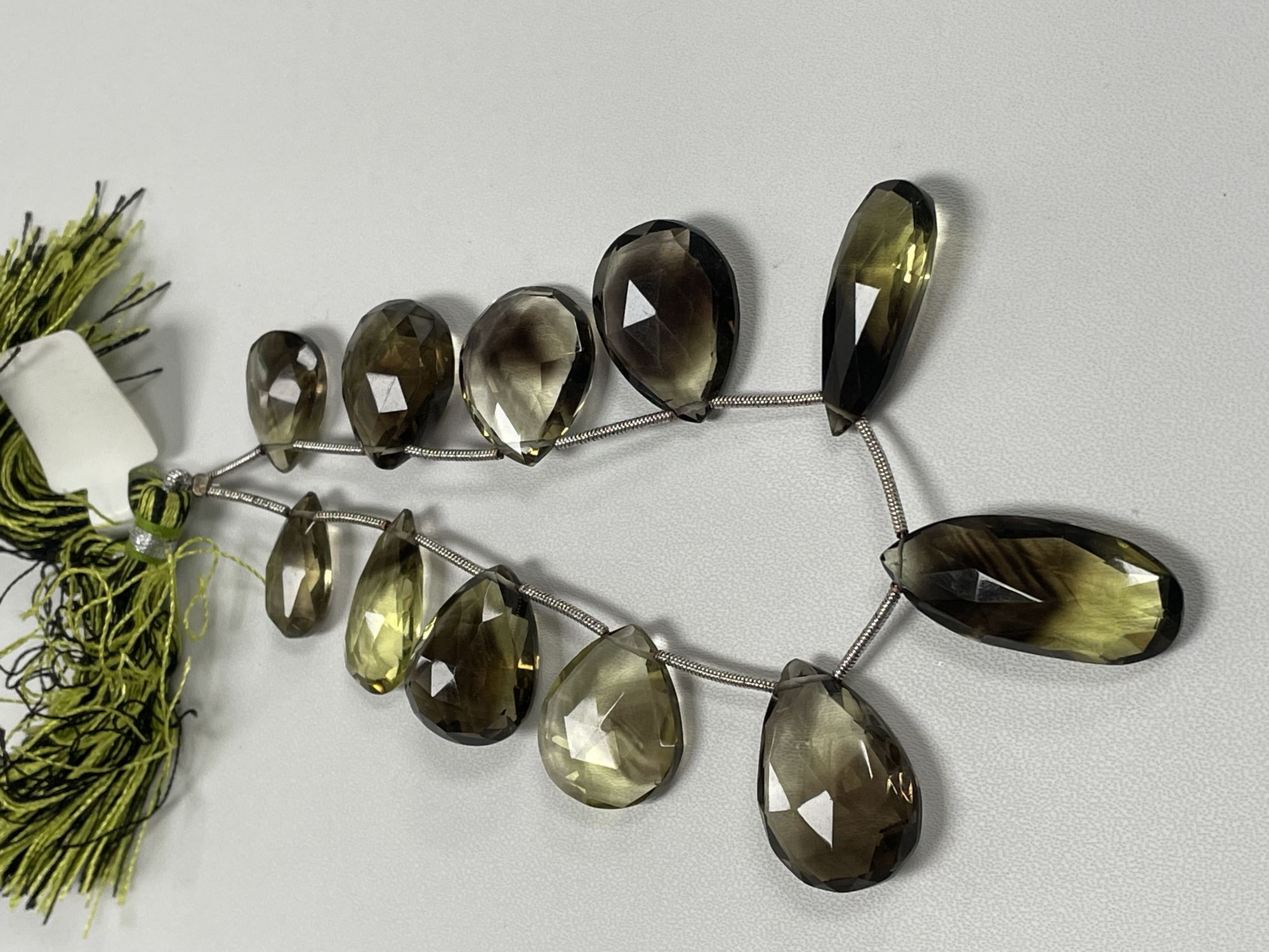 Bio Lemon Hydro Quartz Pear Faceted