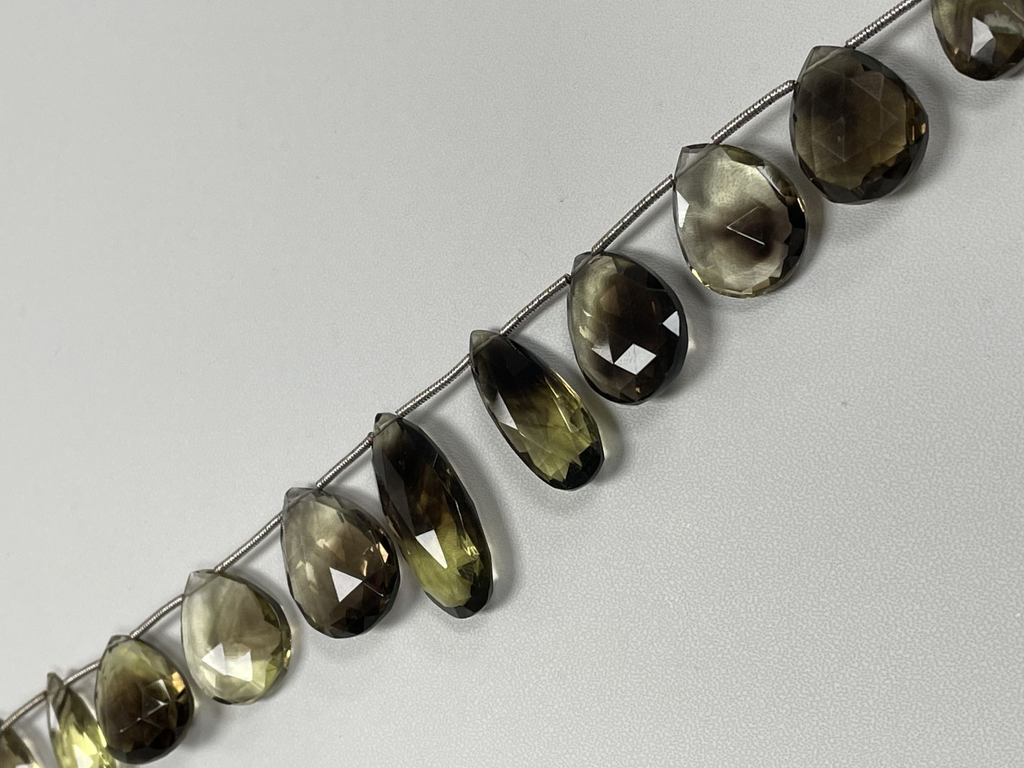 Bio Lemon Hydro Quartz Pear Faceted