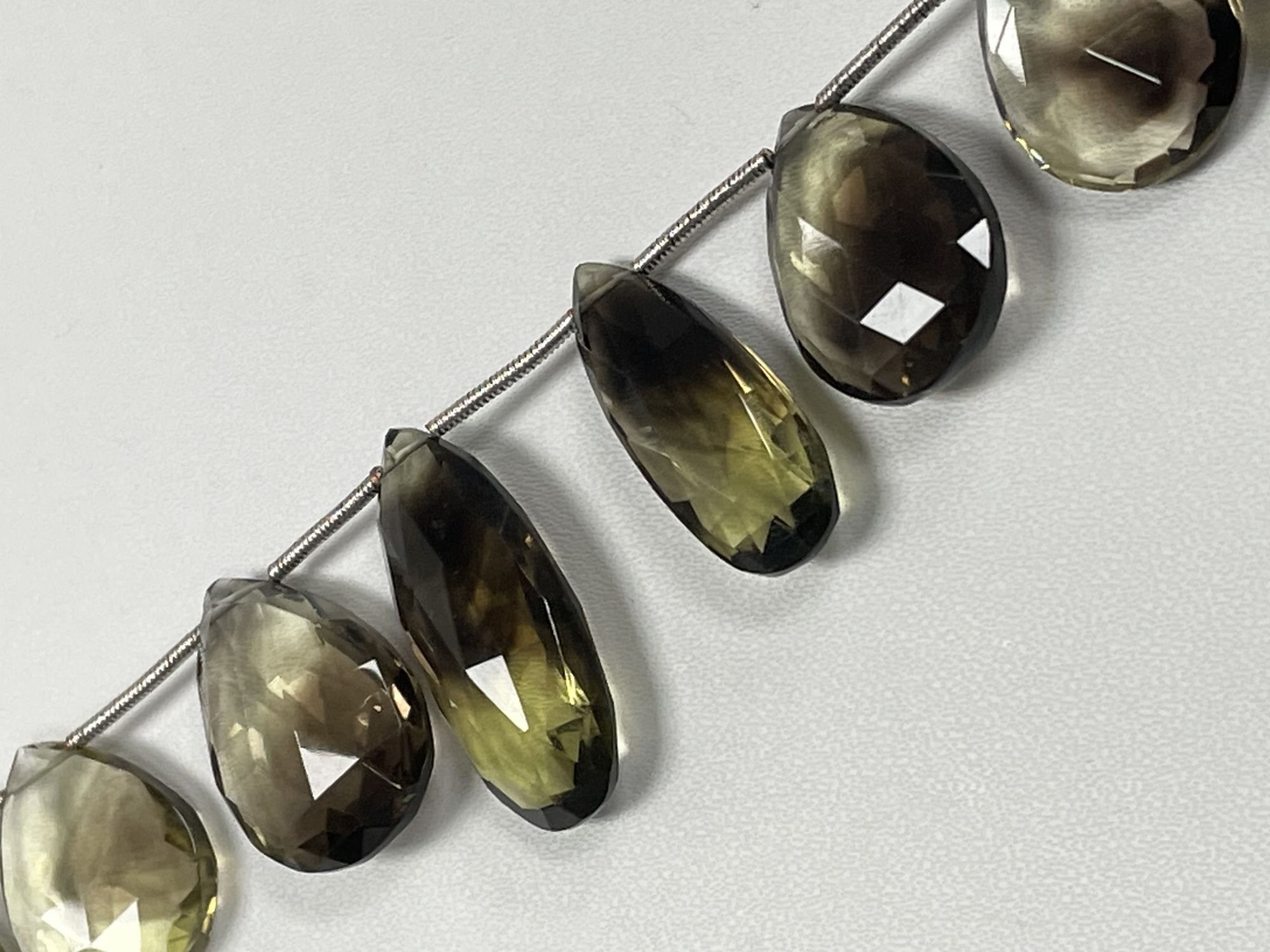 Bio Lemon Hydro Quartz Pear Faceted