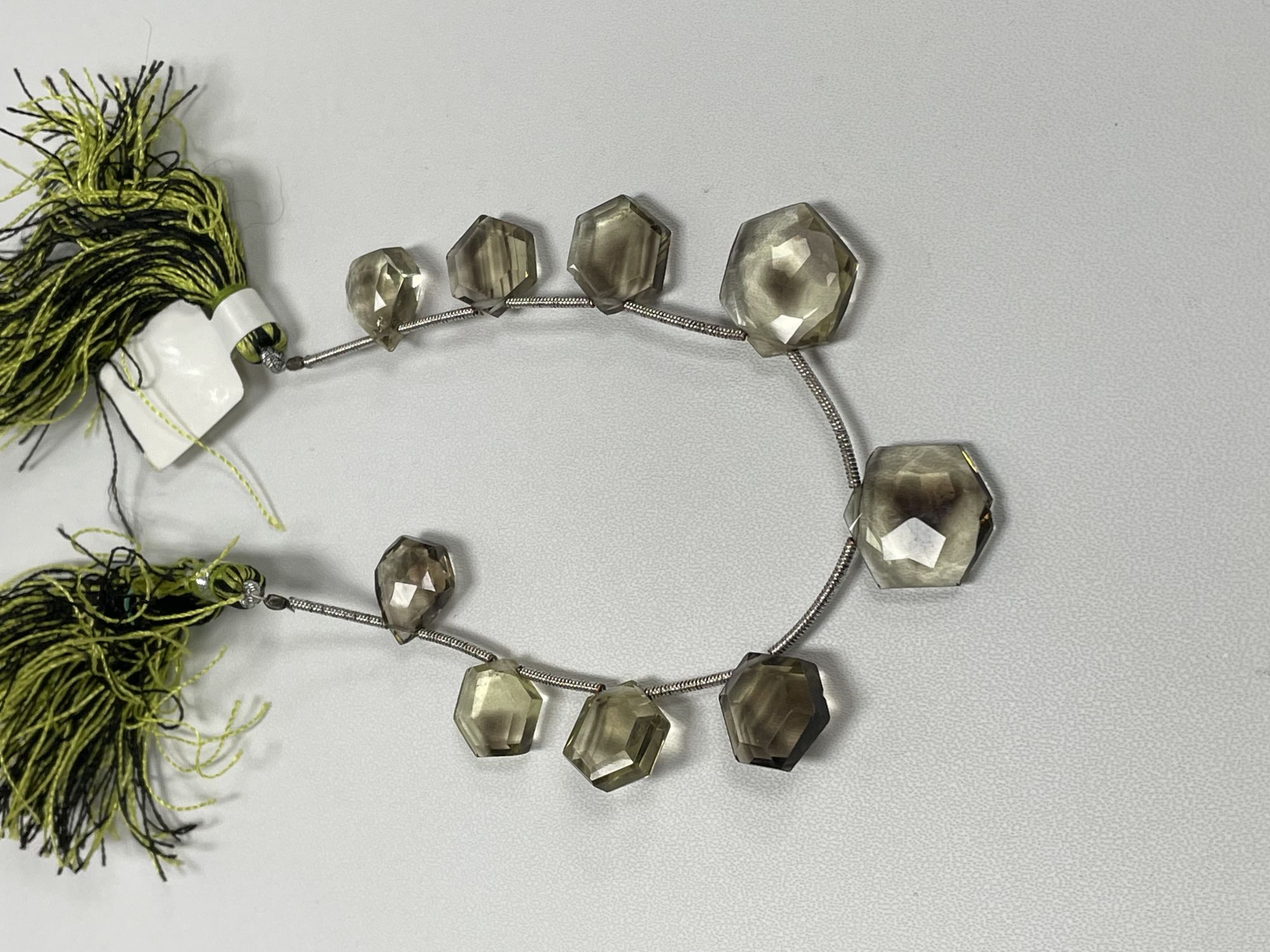 Bio Lemon Hydro Quartz Hexagon Faceted