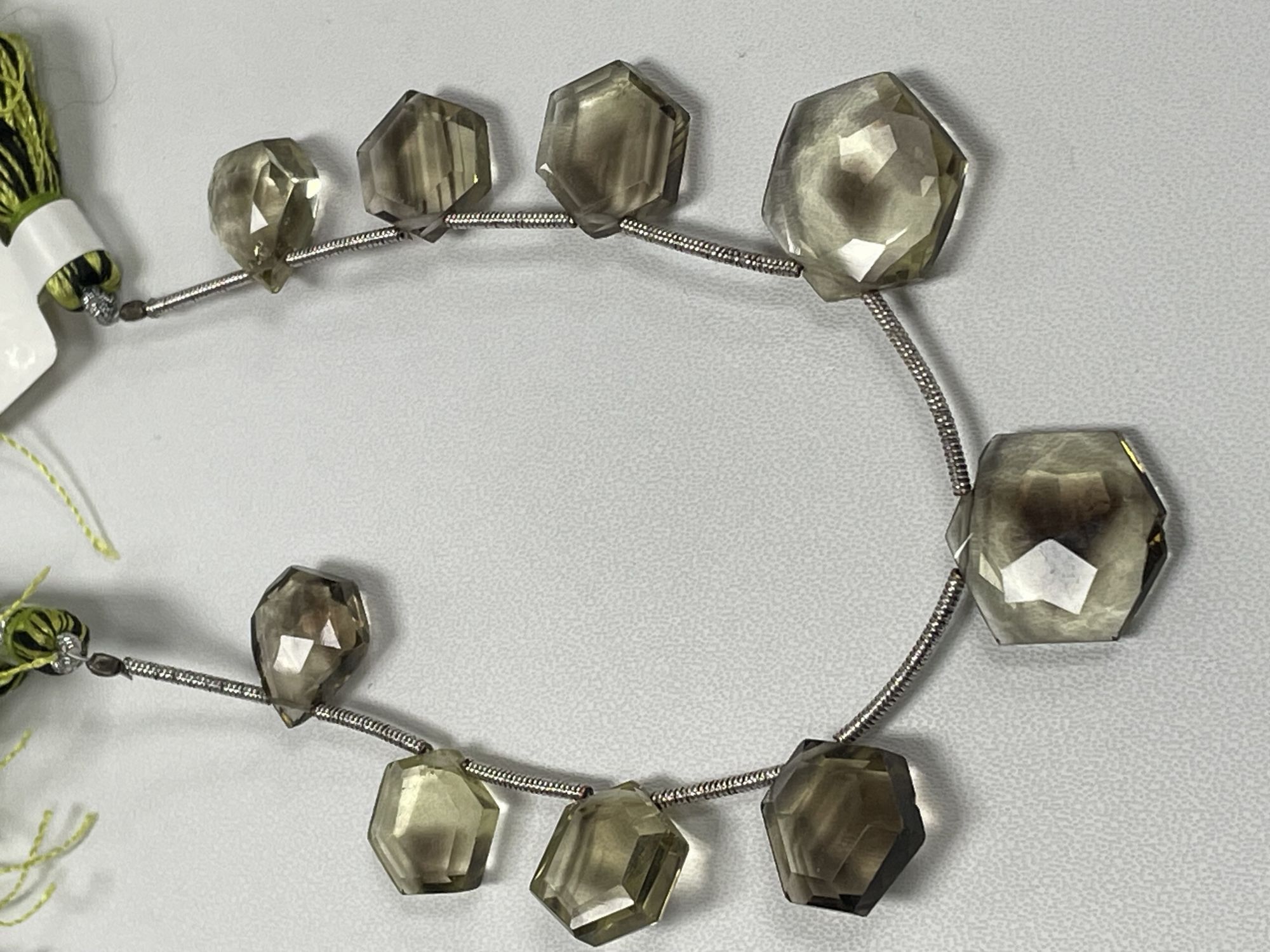 Bio Lemon Hydro Quartz Hexagon Faceted