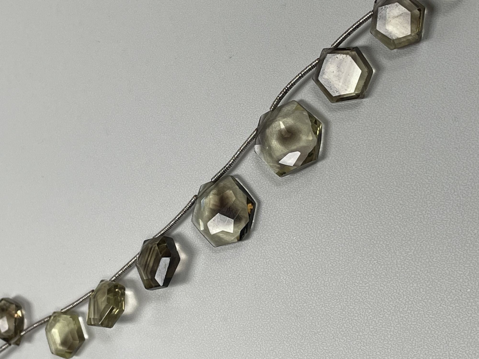 Bio Lemon Hydro Quartz Hexagon Faceted