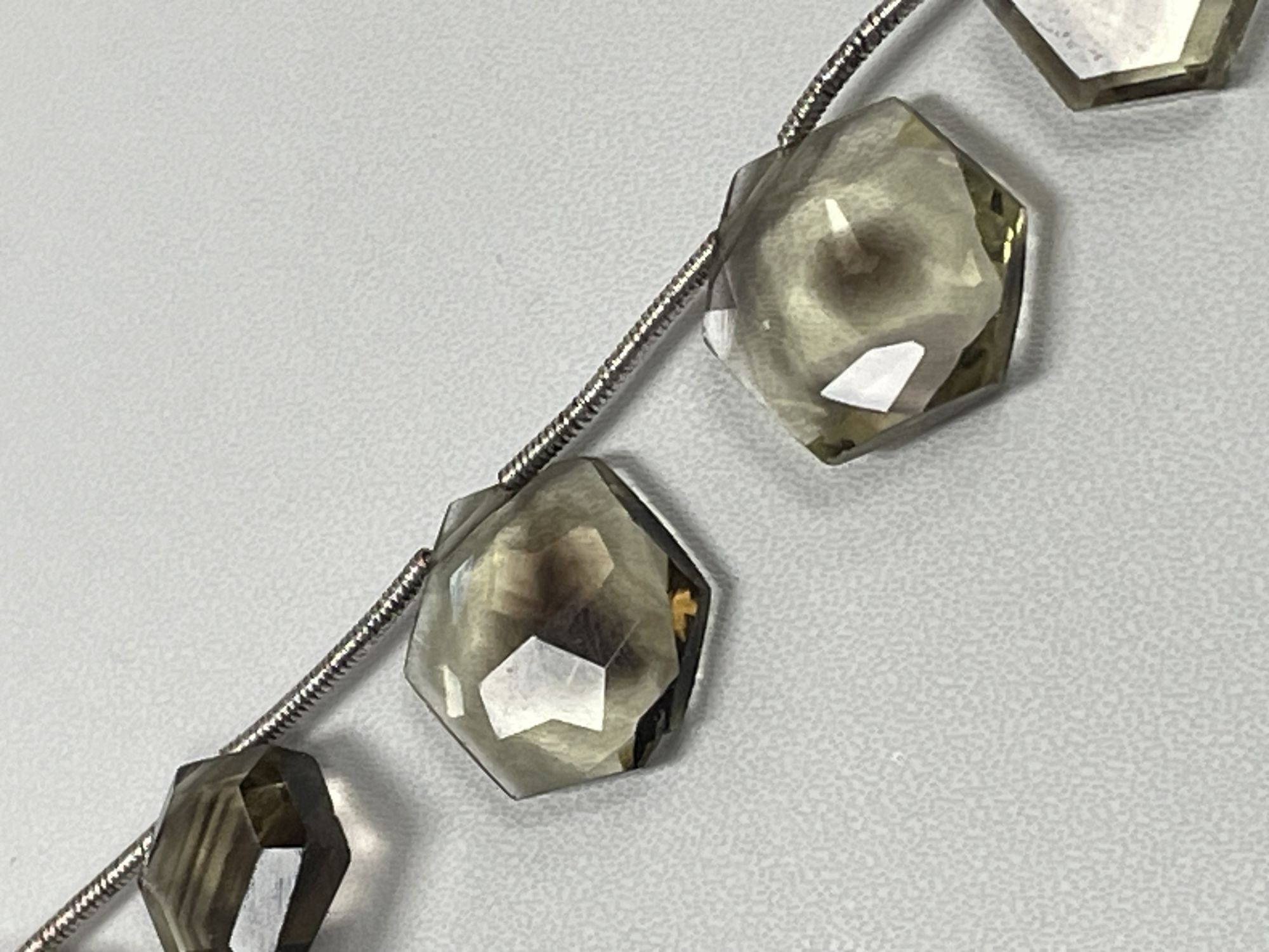 Bio Lemon Hydro Quartz Hexagon Faceted