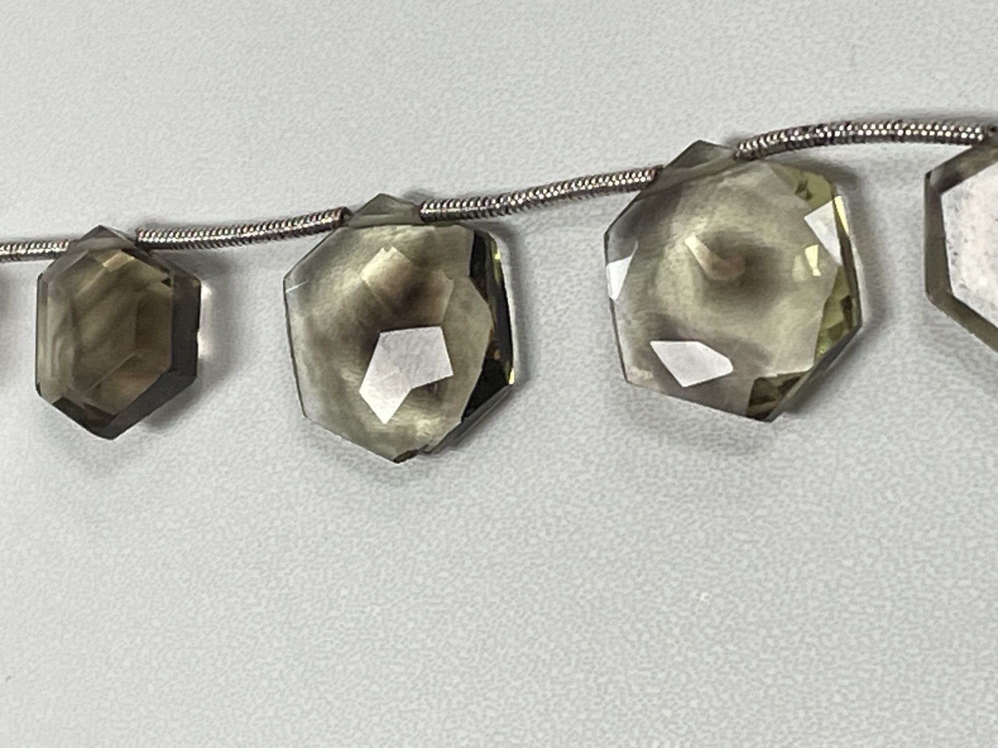 Bio Lemon Hydro Quartz Hexagon Faceted