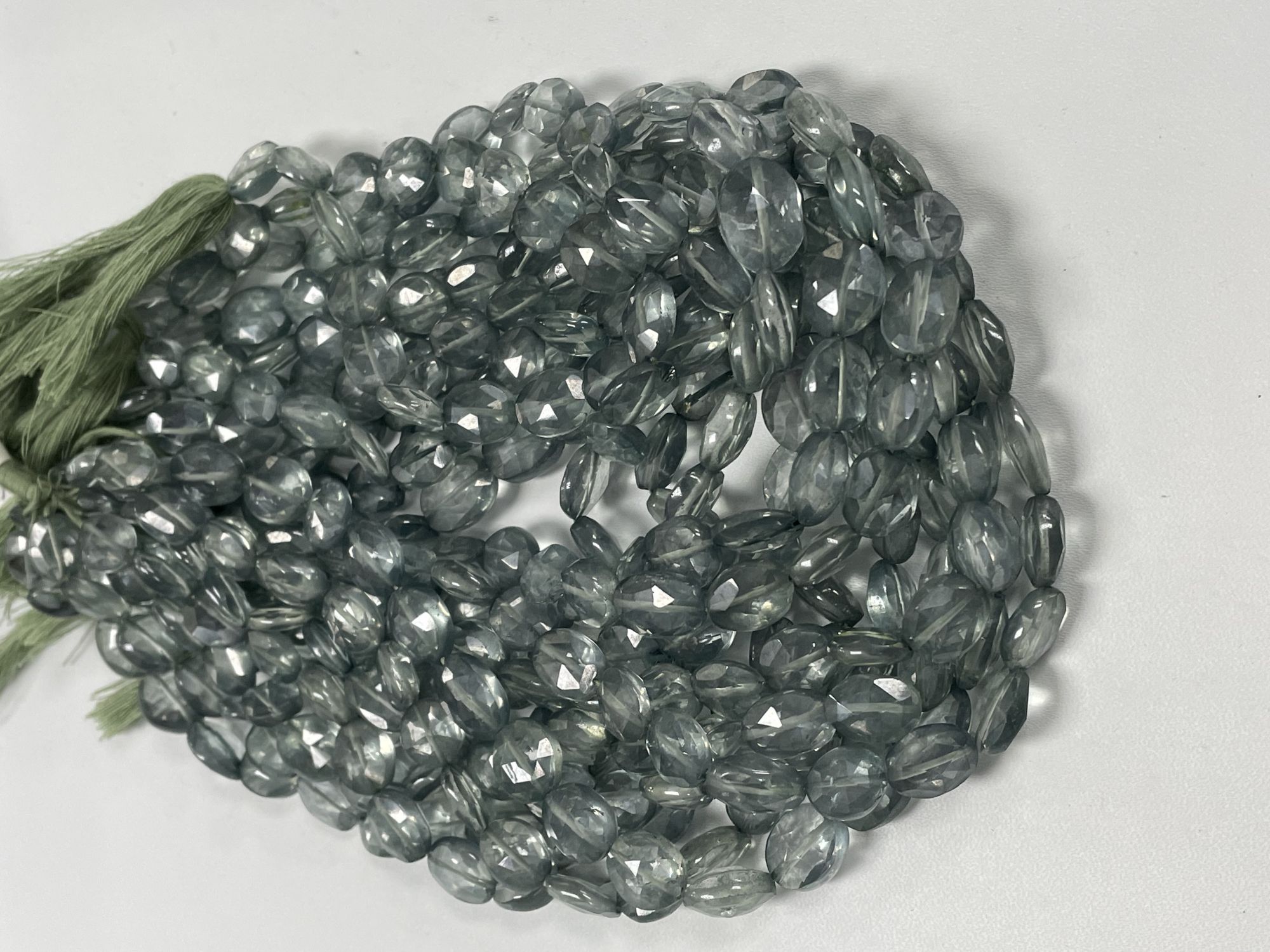 Green Mystic Quartz Oval Faceted