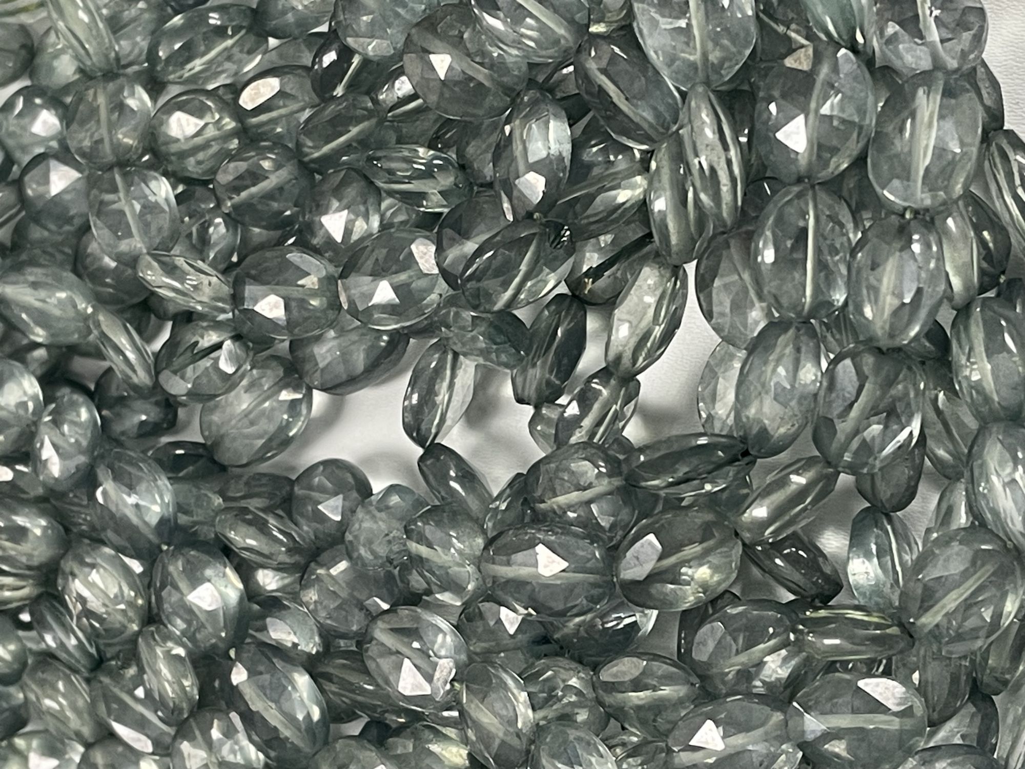 Green Mystic Quartz Oval Faceted