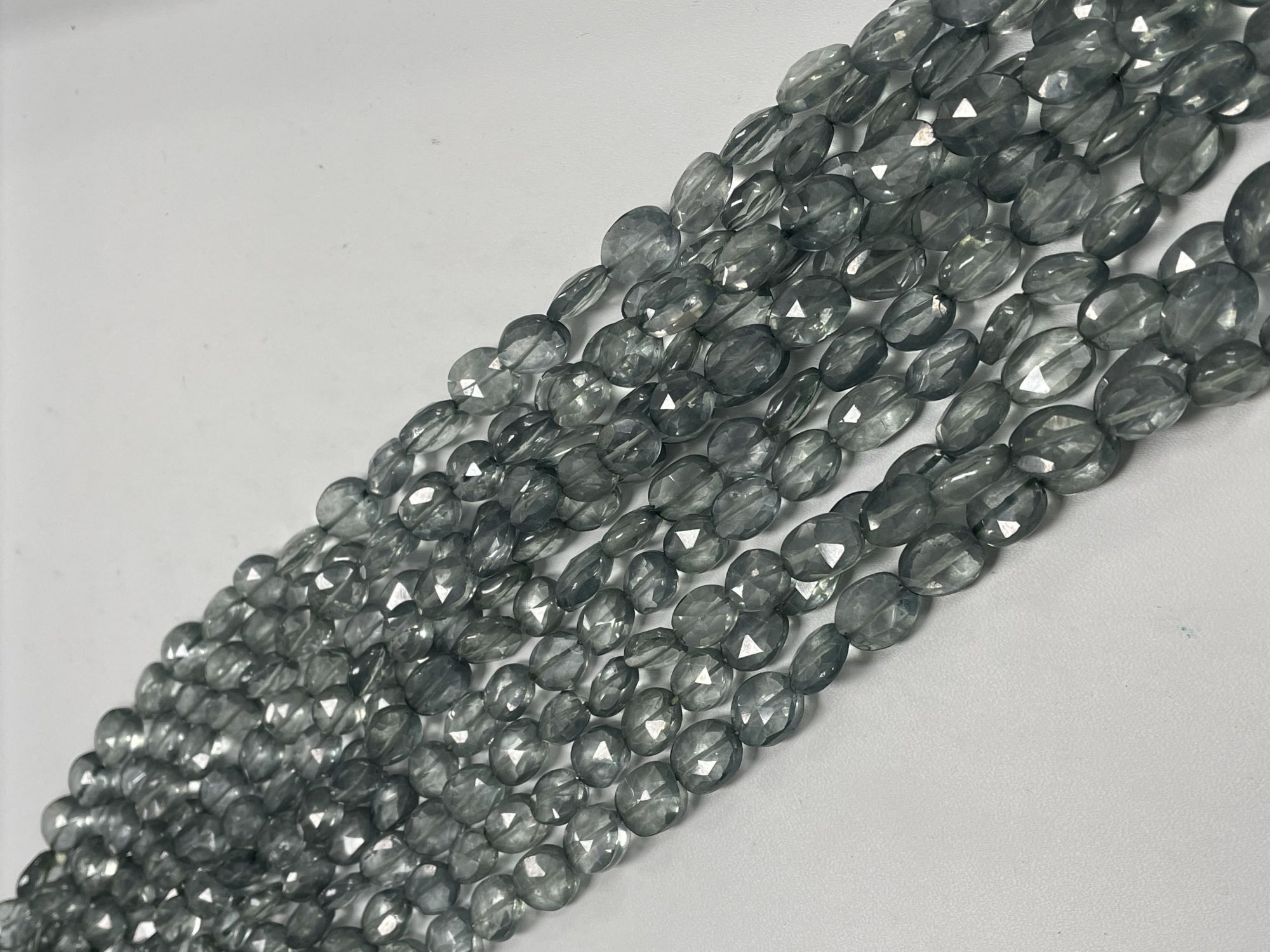 Green Mystic Quartz Oval Faceted