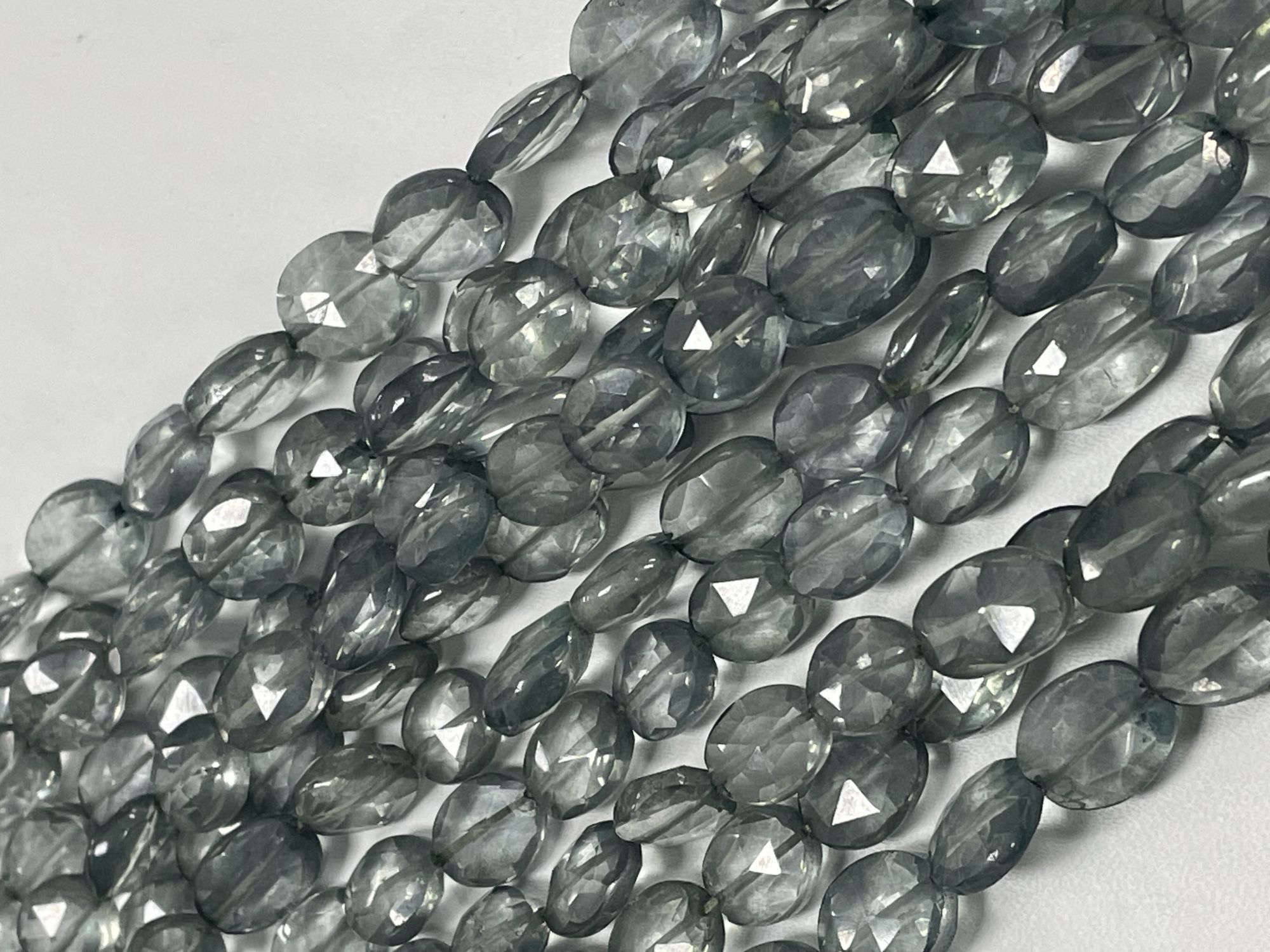 Green Mystic Quartz Oval Faceted