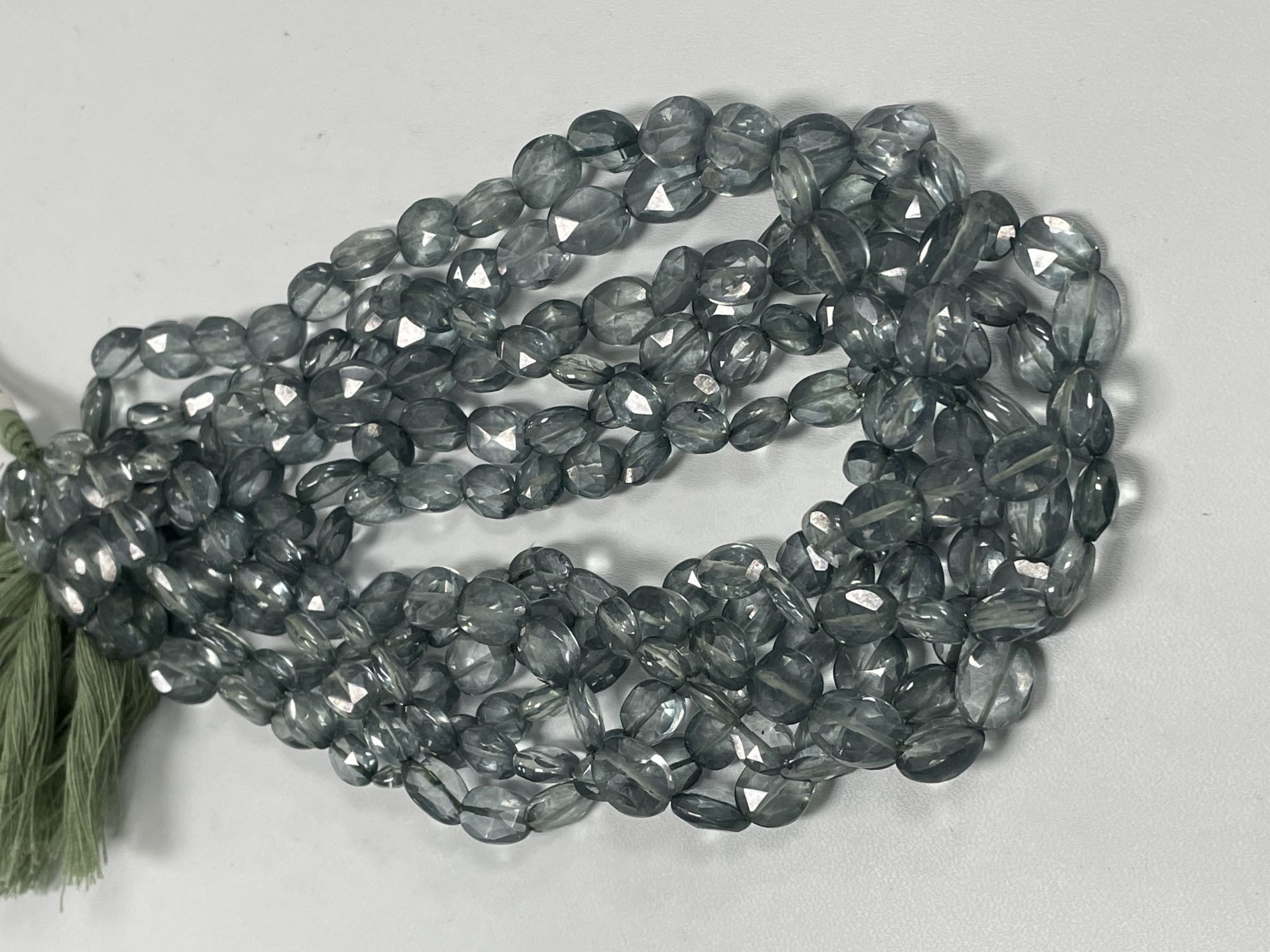 Green Mystic Quartz Oval Faceted