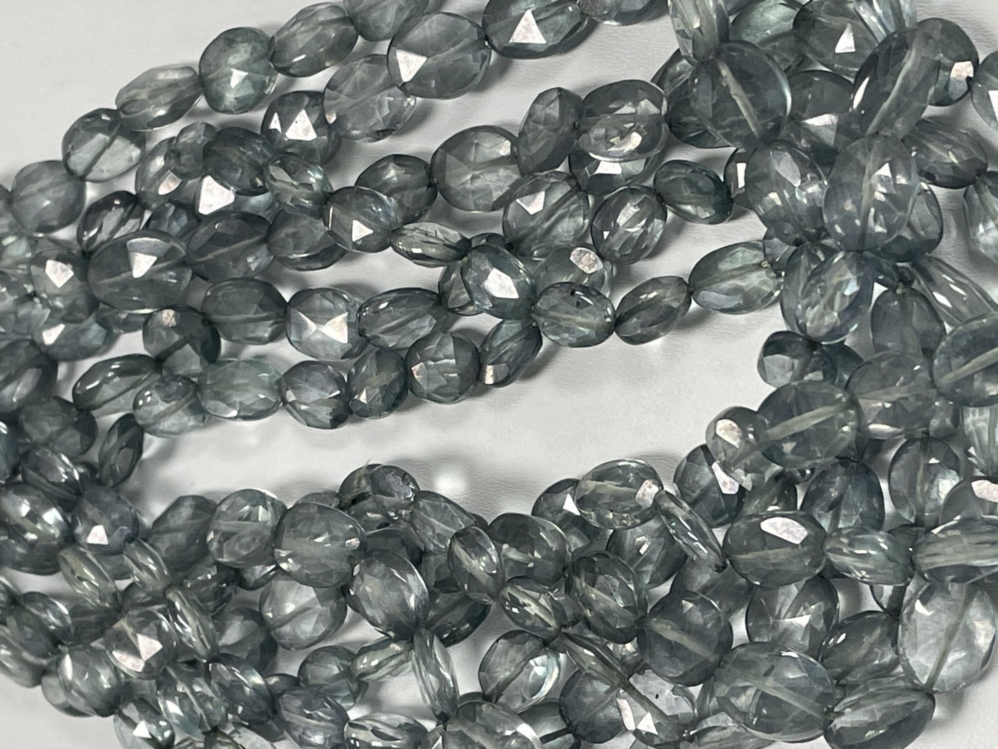 Green Mystic Quartz Oval Faceted