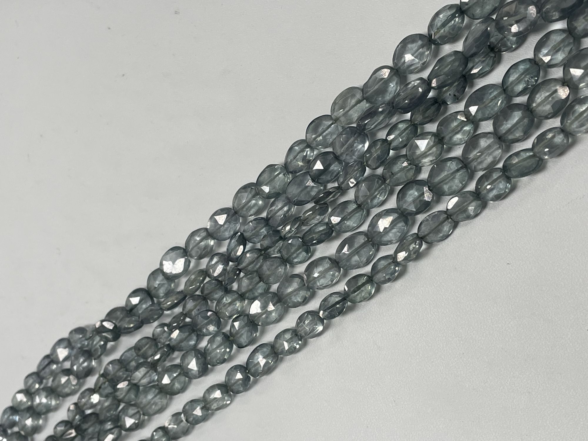 Green Mystic Quartz Oval Faceted