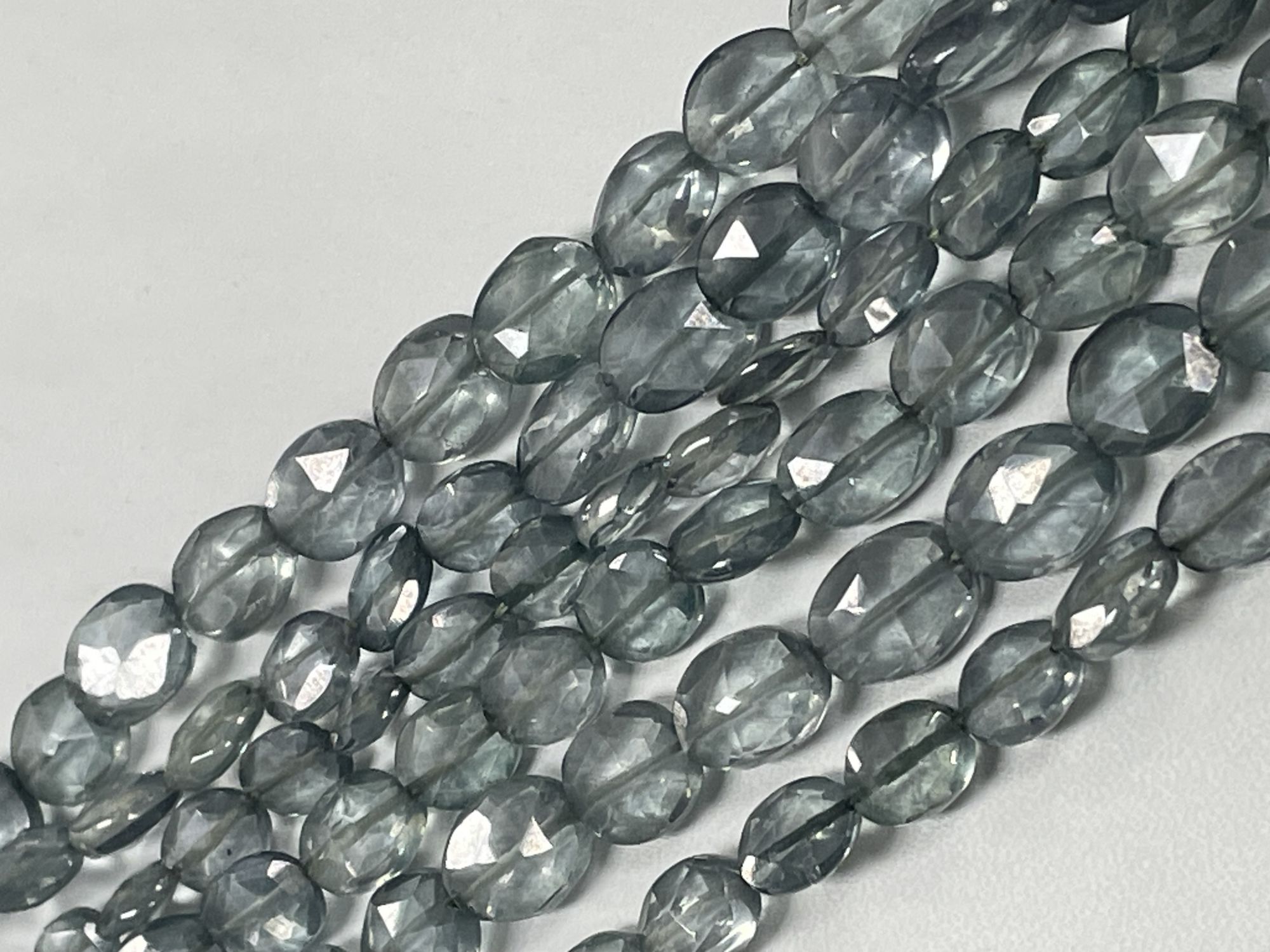 Green Mystic Quartz Oval Faceted