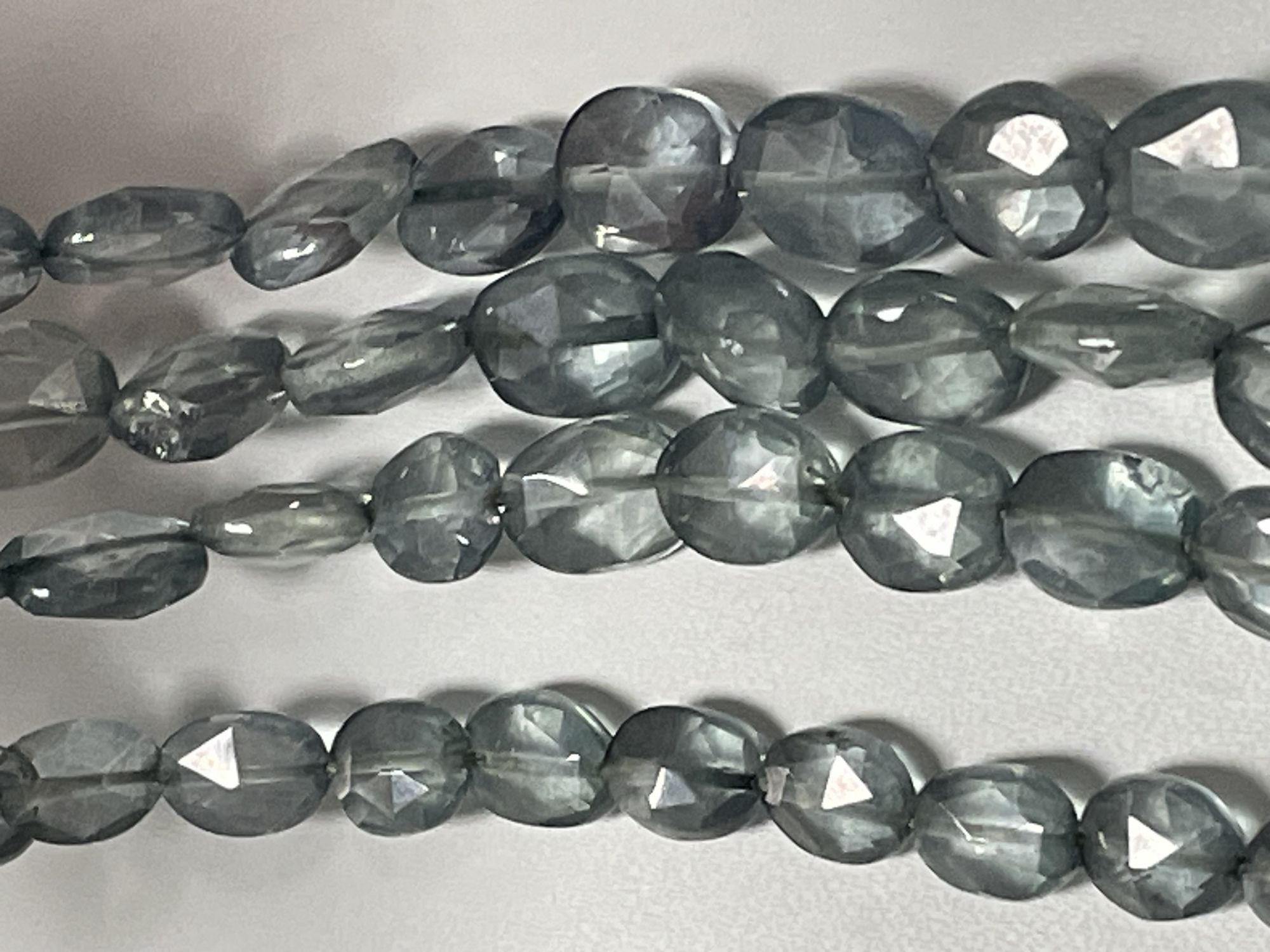 Green Mystic Quartz Oval Faceted