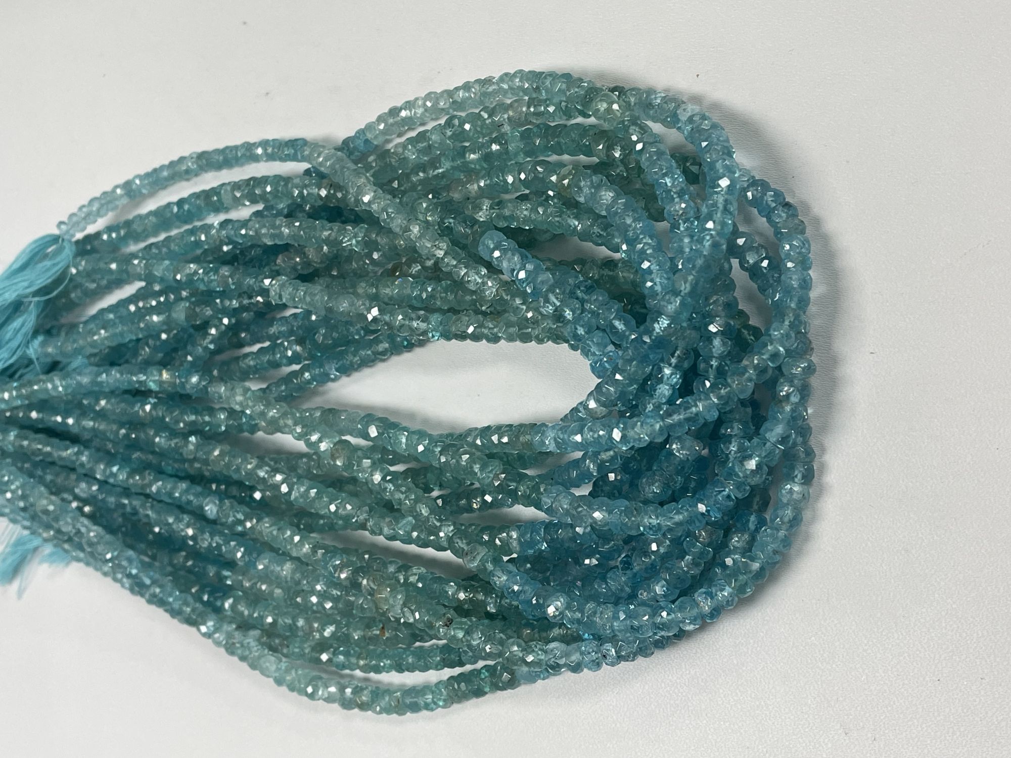 Shaded Apatite Rondelle Faceted