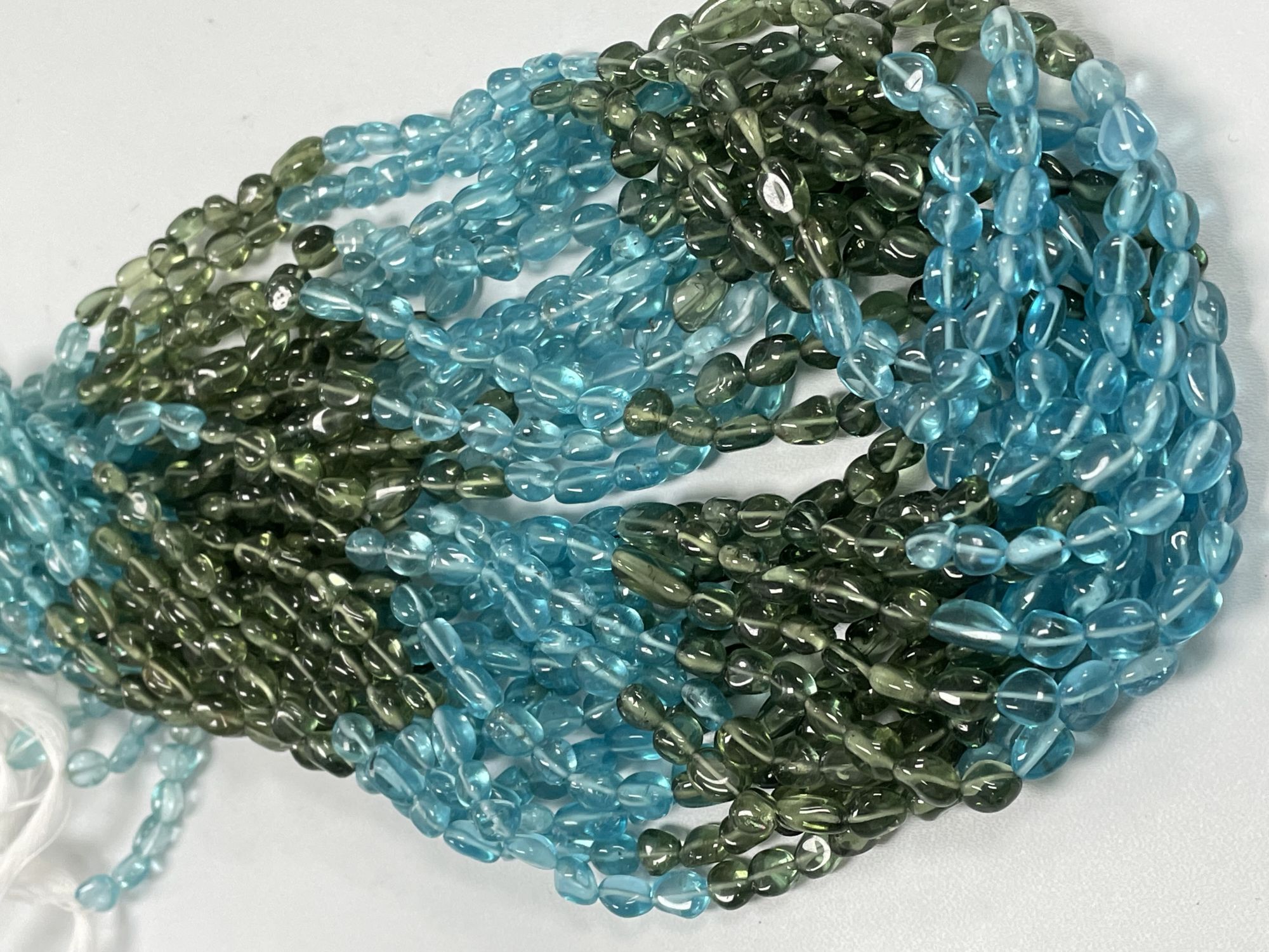 Blue Green Apatite Nugget Smooth