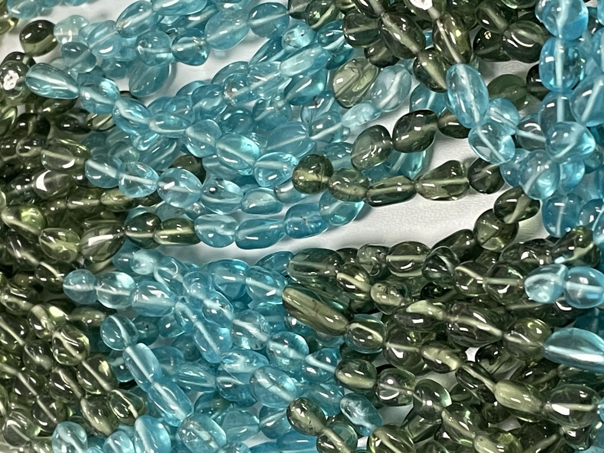Blue Green Apatite Nugget Smooth