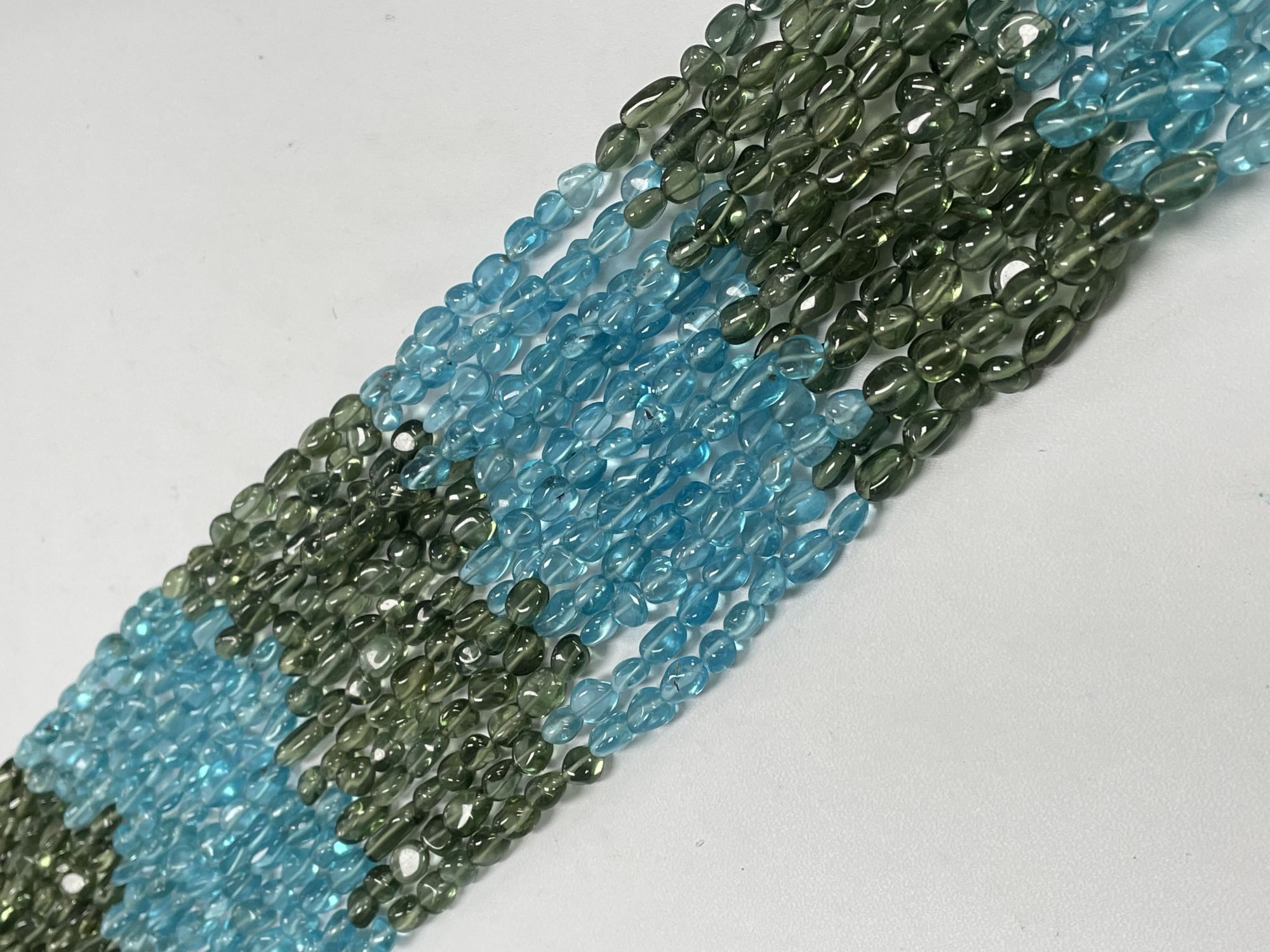 Blue Green Apatite Nugget Smooth