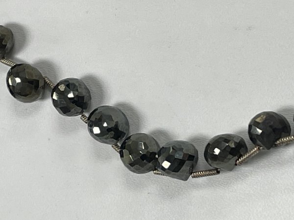 Black Spinel Onion Faceted