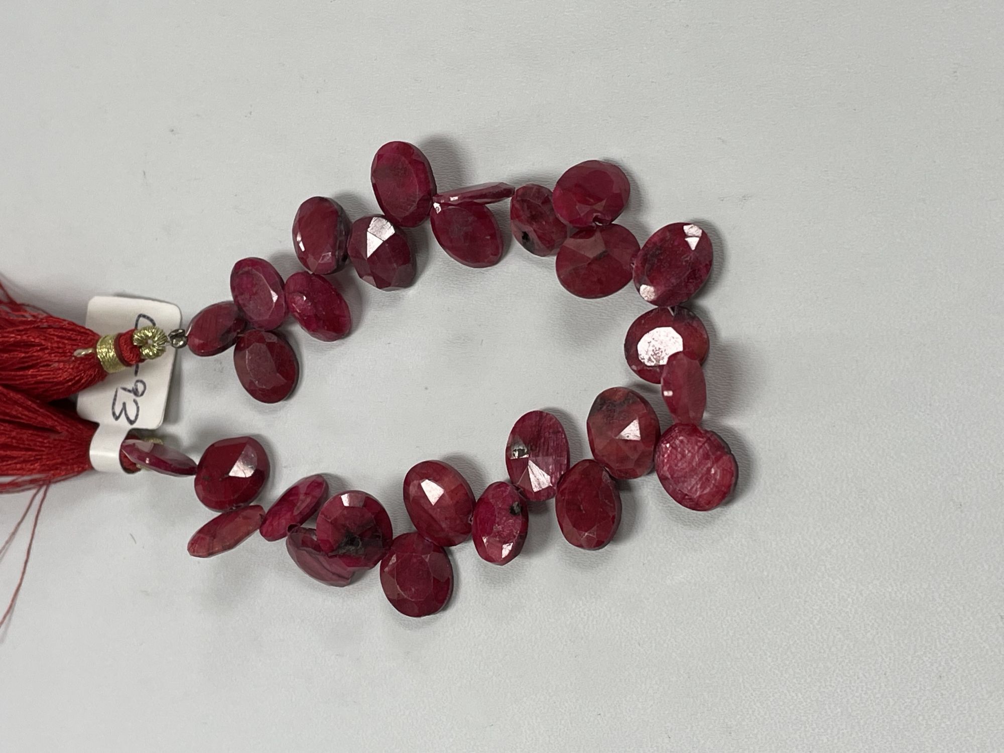 Dyed Ruby Oval Faceted