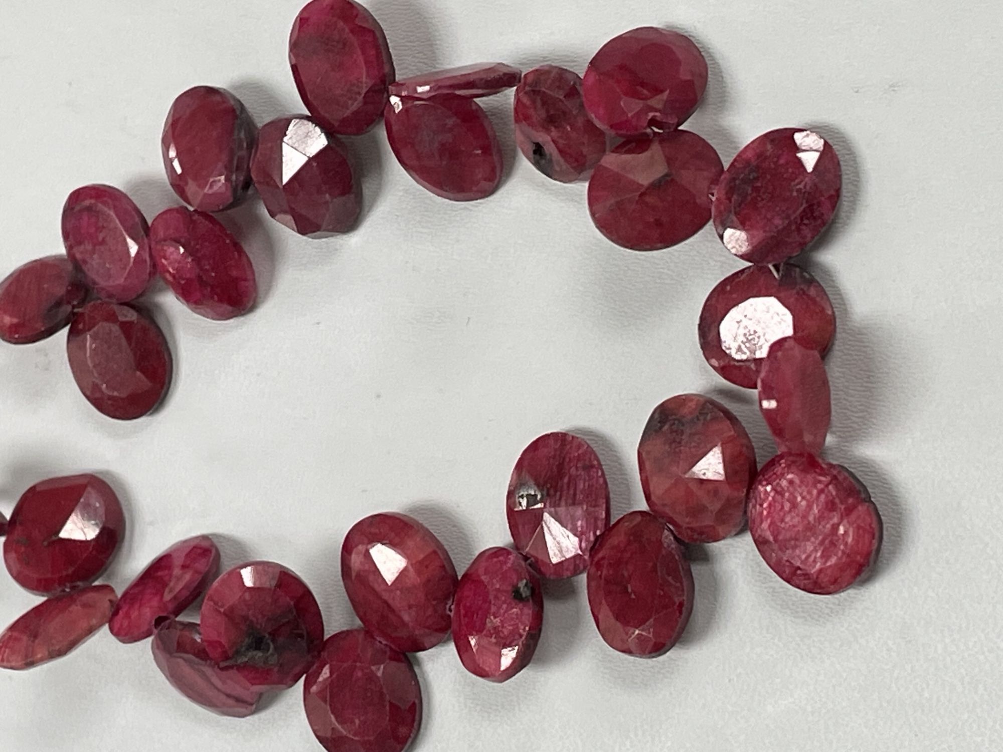 Dyed Ruby Oval Faceted