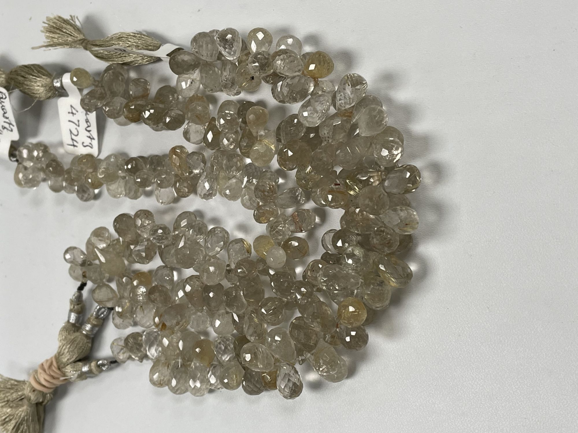 Golden Rutilated Quartz Drop Faceted