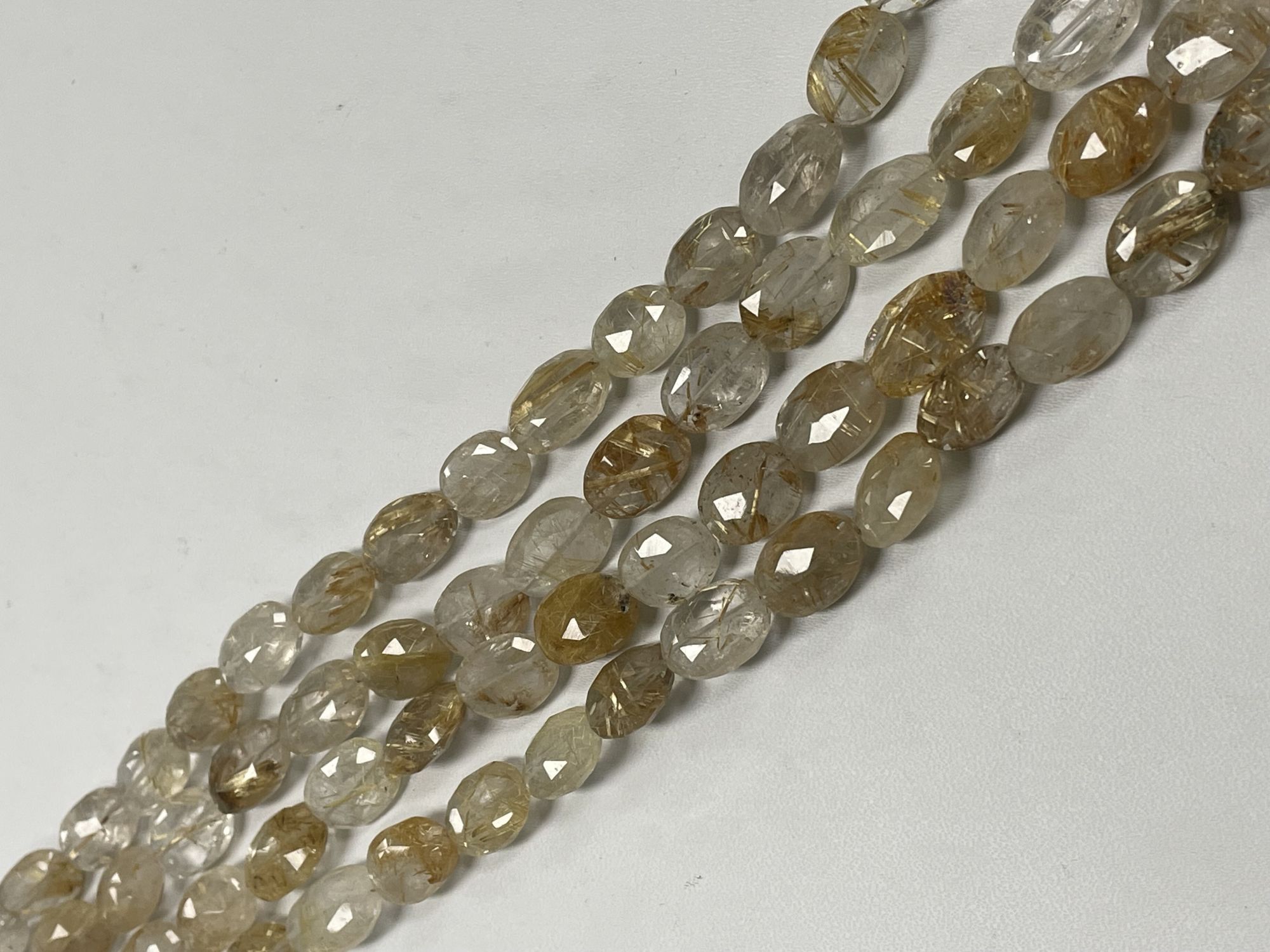 Golden Rutilated Quartz Oval Faceted