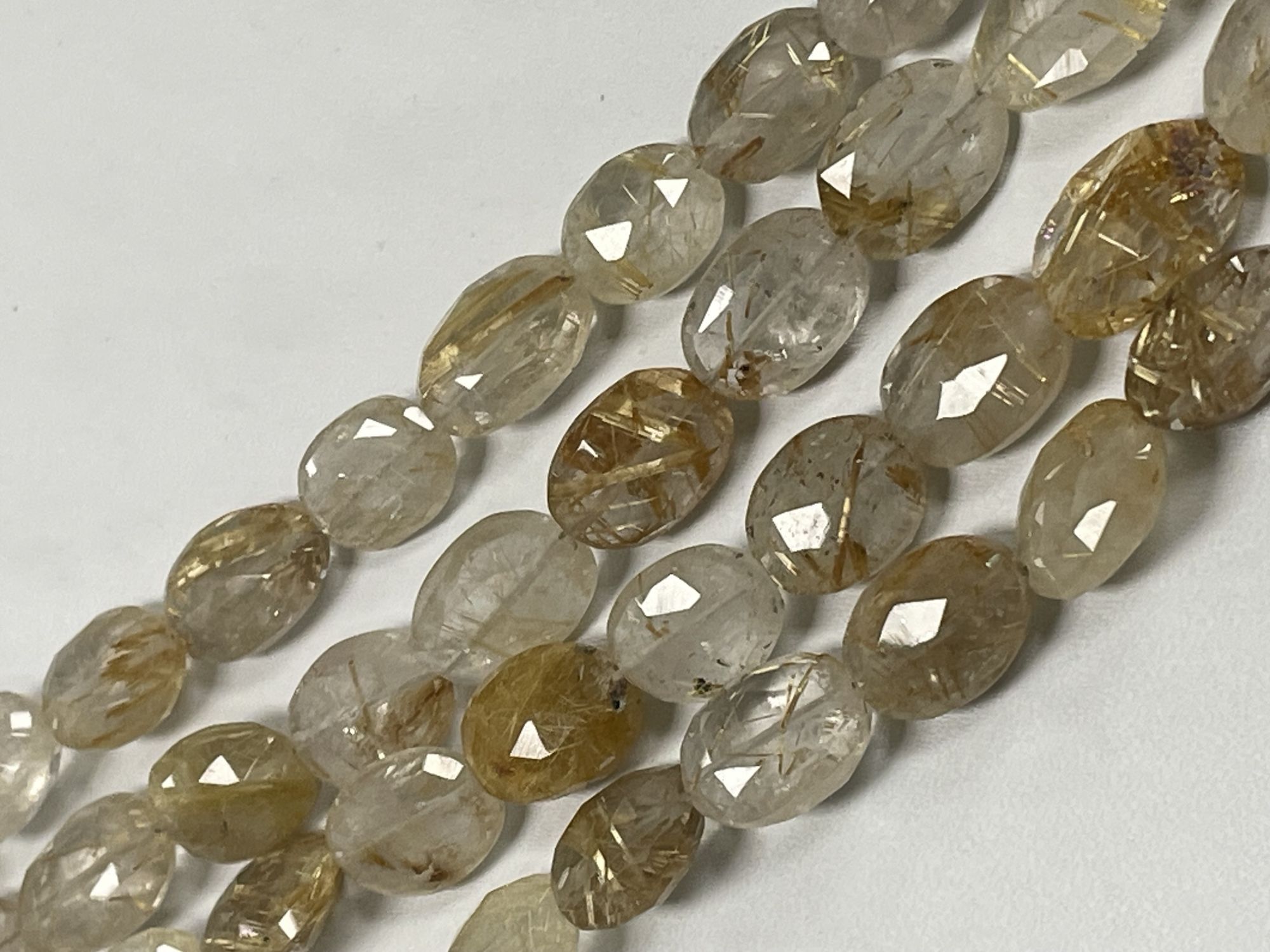 Golden Rutilated Quartz Oval Faceted